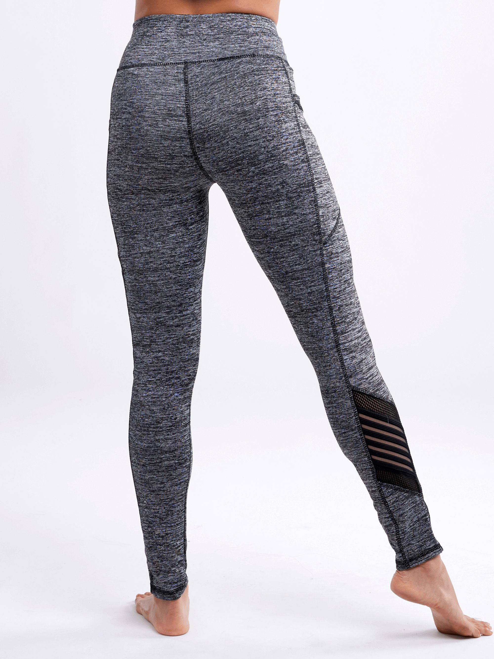 JupiterGear High-Waisted Pilates Leggings with Side Pockets & Mesh Panels by Jupiter Gear