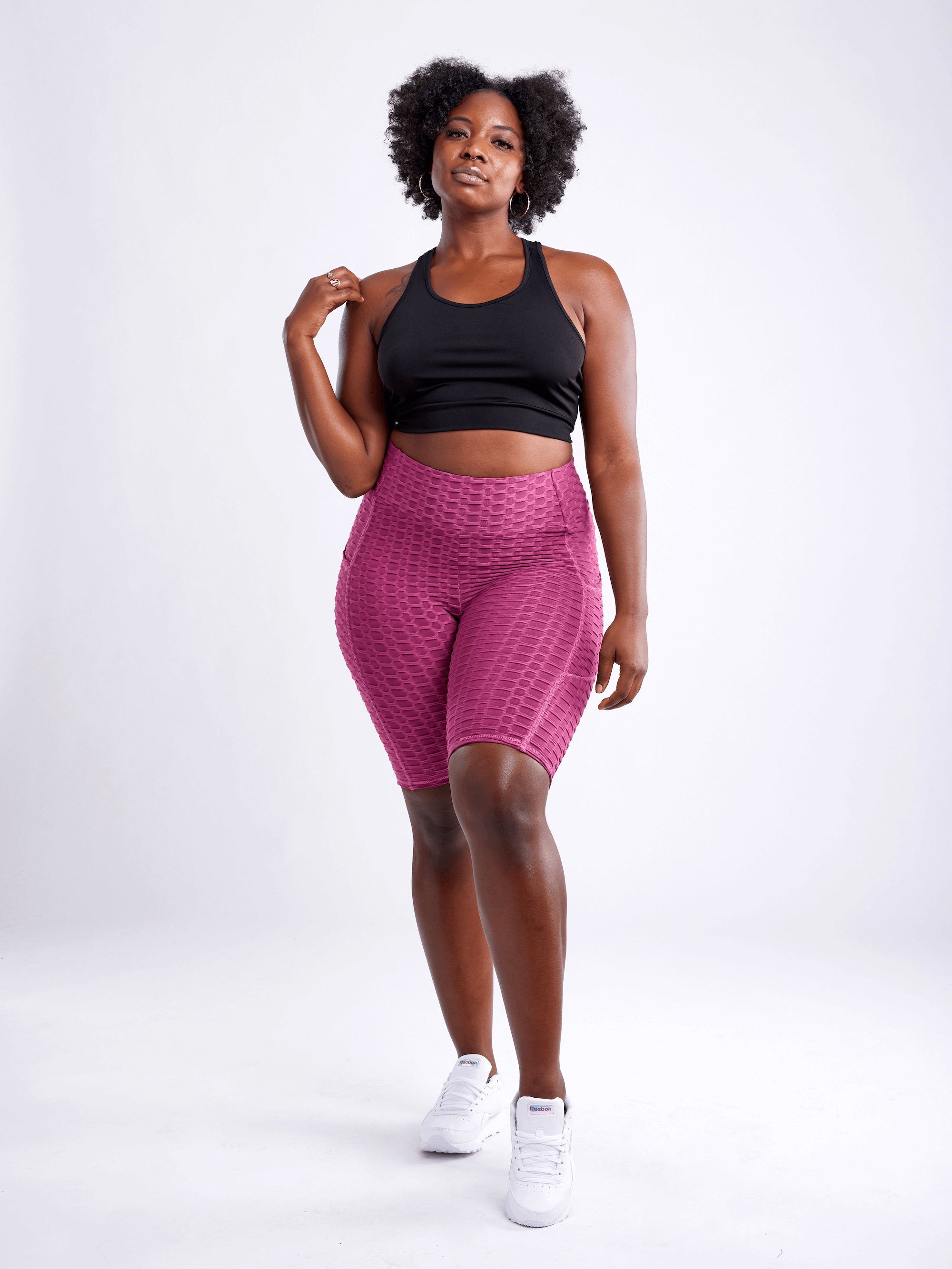 JupiterGear High-Waisted Scrunch Yoga Shorts with Hip Pockets by Jupiter Gear