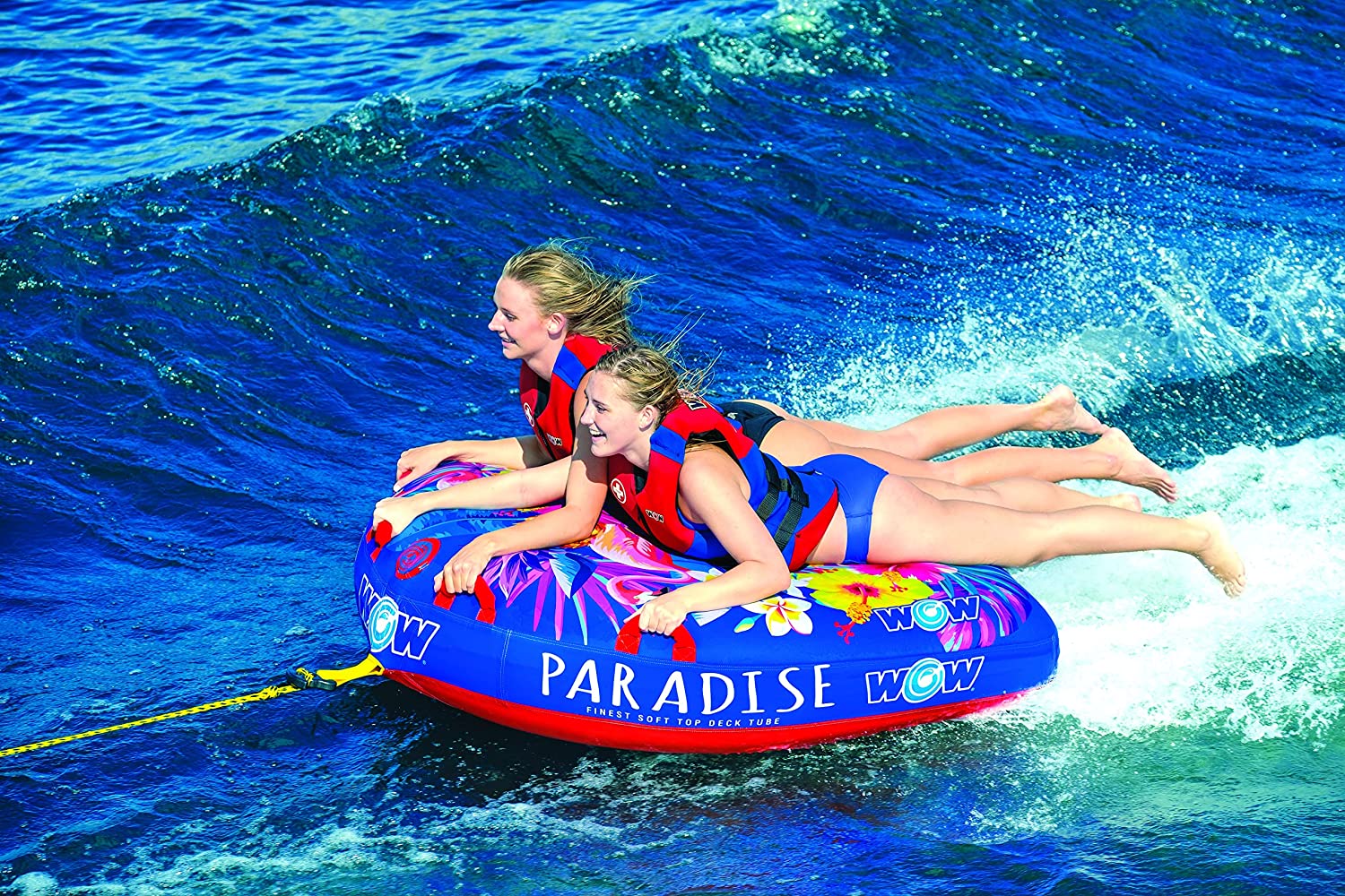 WOW Sports Paradise 2 Person 2P Soft Top Towable (22-WTO-3983) by Jupiter Gear
