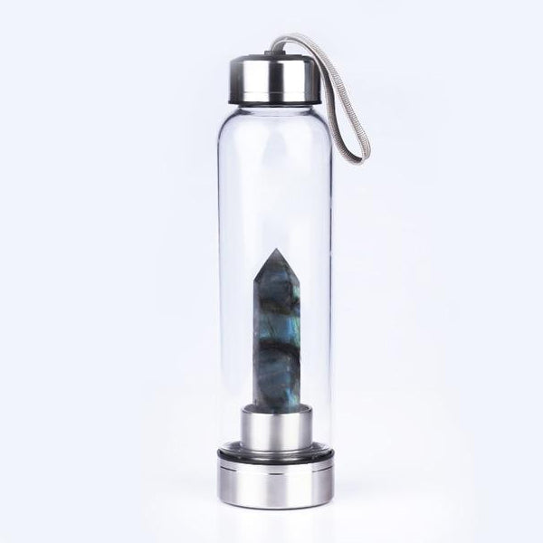 Pure Essence Natural Stone Infused Water In Glass Bottle Vista Shops
