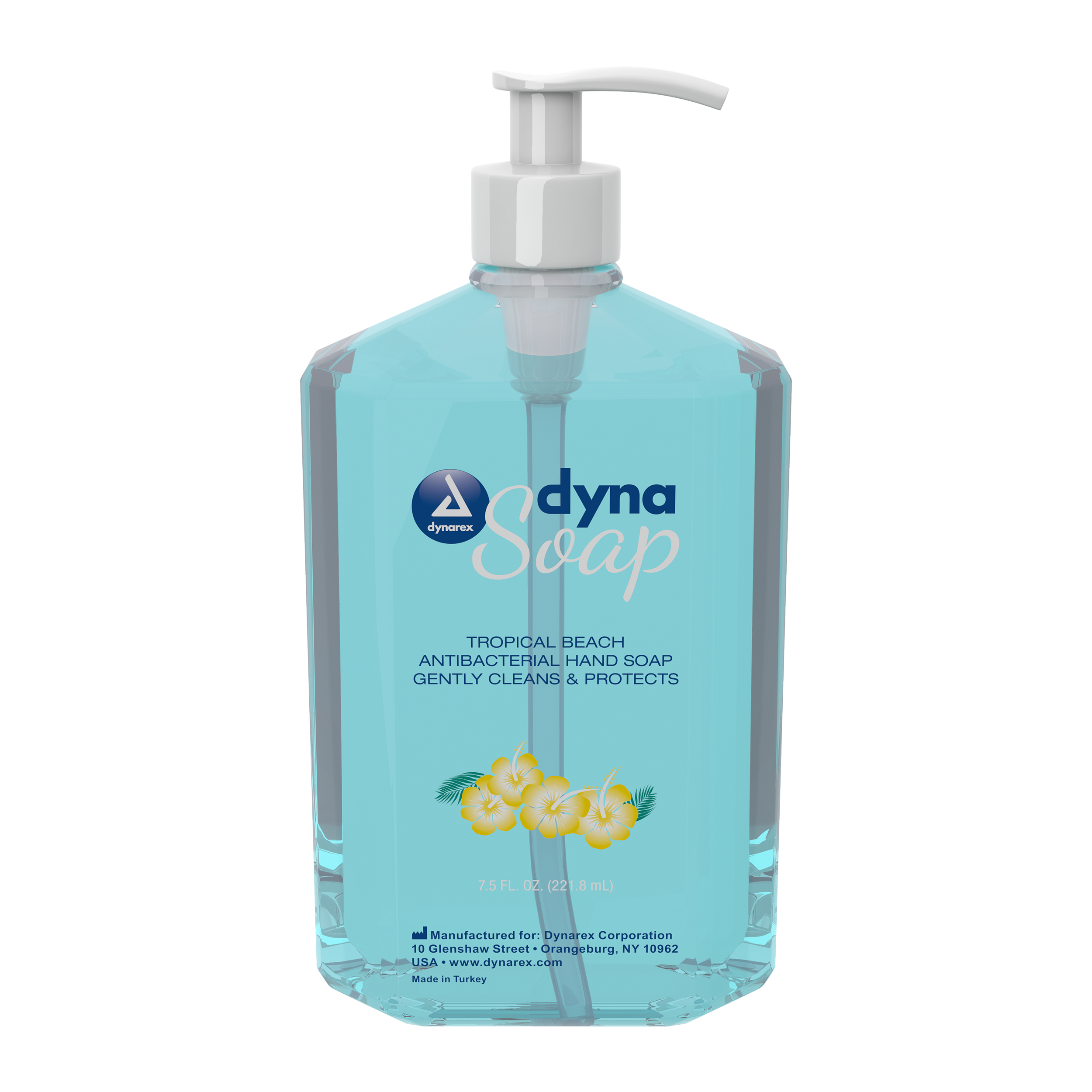 Dynarex Antibacterial Soap, 7.5 oz. Pump Bottle, 24bot/case (24 Count)