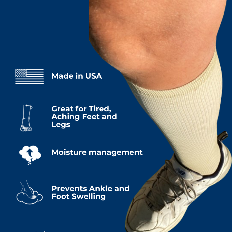 Women's Over The Calf Compression Stocking Socks (1 Pair) by DIABETIC SOCK CLUB