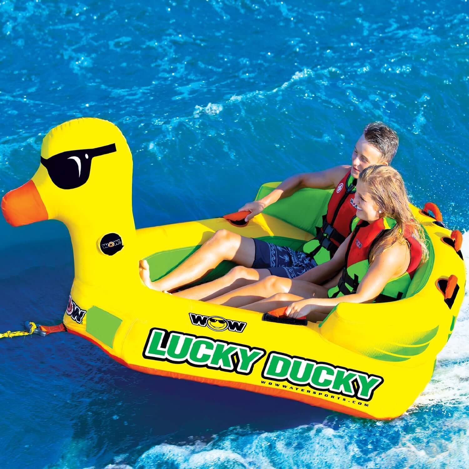 WOW Sports Lucky Ducky 2P Towable (19-1040) by Jupiter Gear