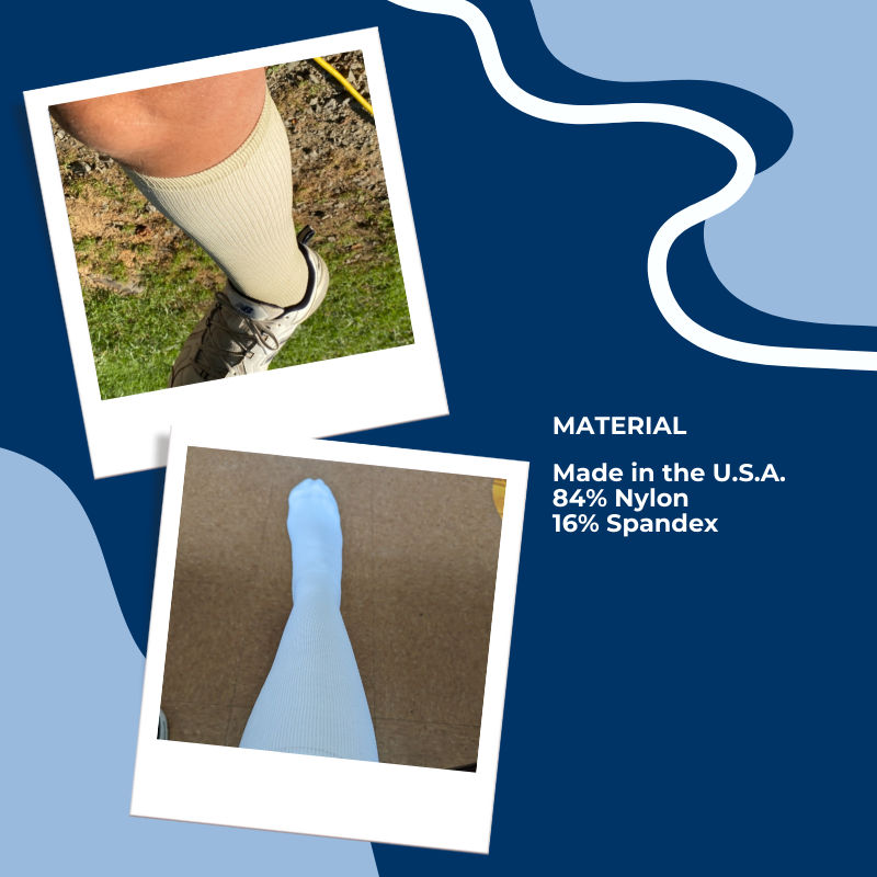 Women's Over The Calf Compression Stocking Socks (1 Pair) by DIABETIC SOCK CLUB