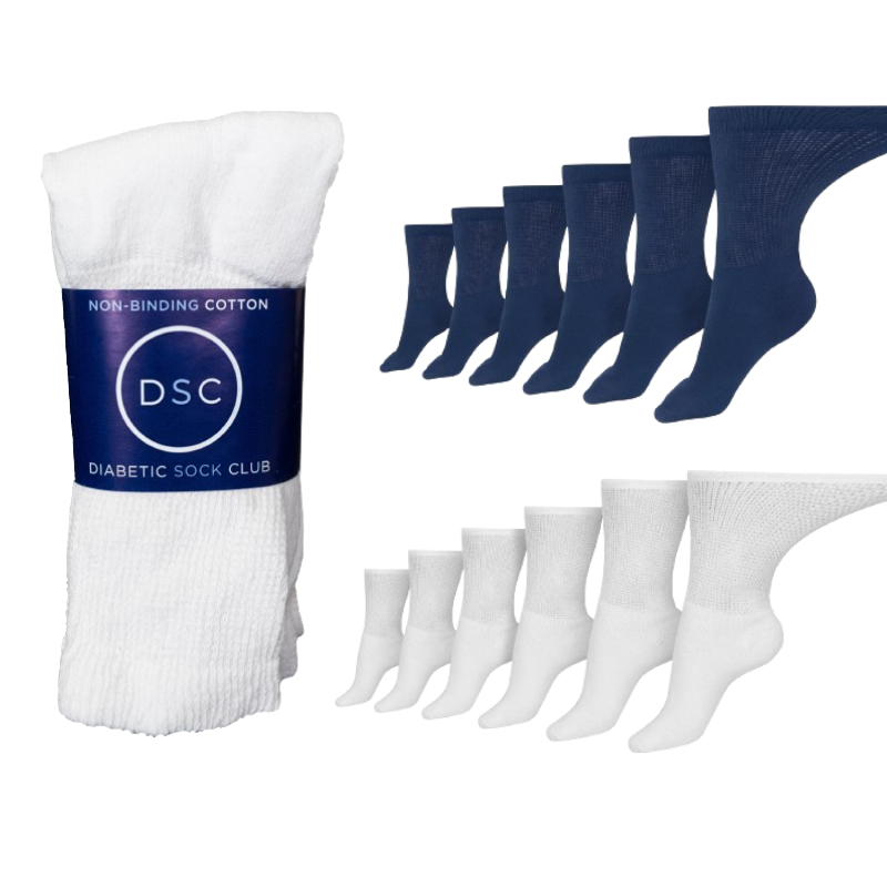diabetic cotton crew socks