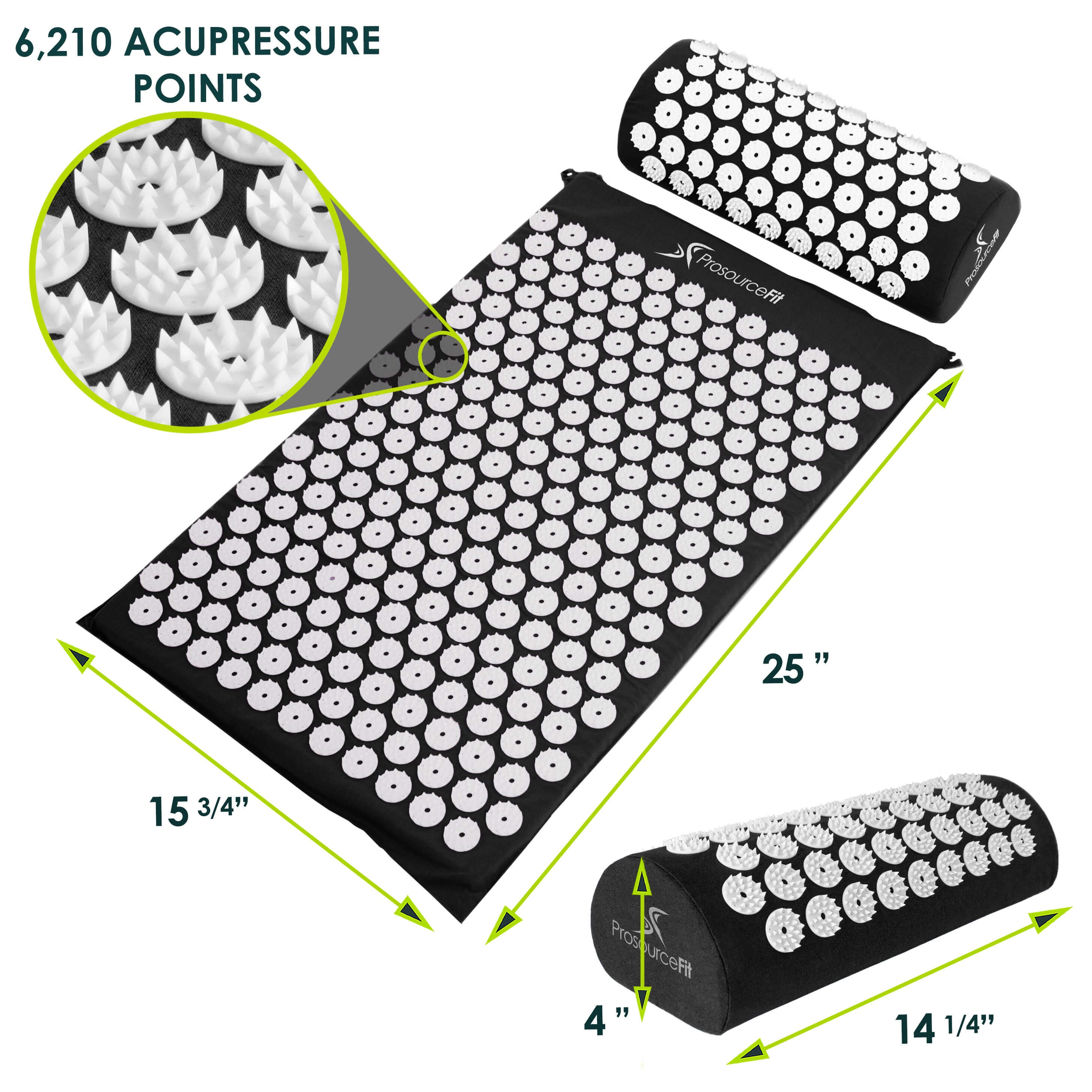 Acupressure Mat and Pillow Set by Jupiter Gear