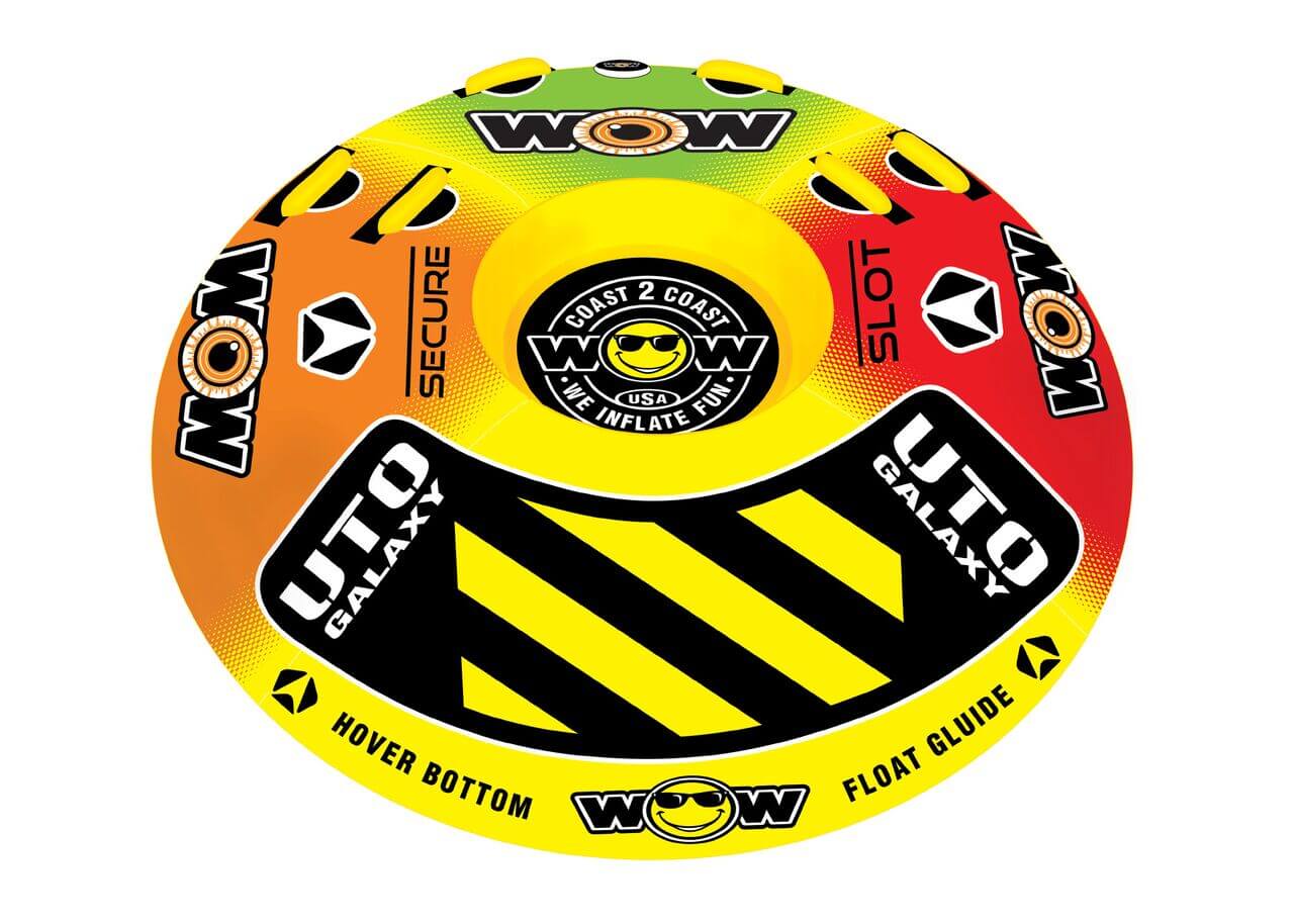 WOW Sports Uto Galaxy 1-2 Person Towable Water Tube For Pool and Lake (18-1080) by Jupiter Gear