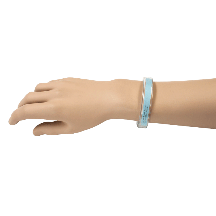 Dynarex ID Bands, Clear Band w/ Color Card Insert - 50ea/bx, 5bxs/cs (250 Count)