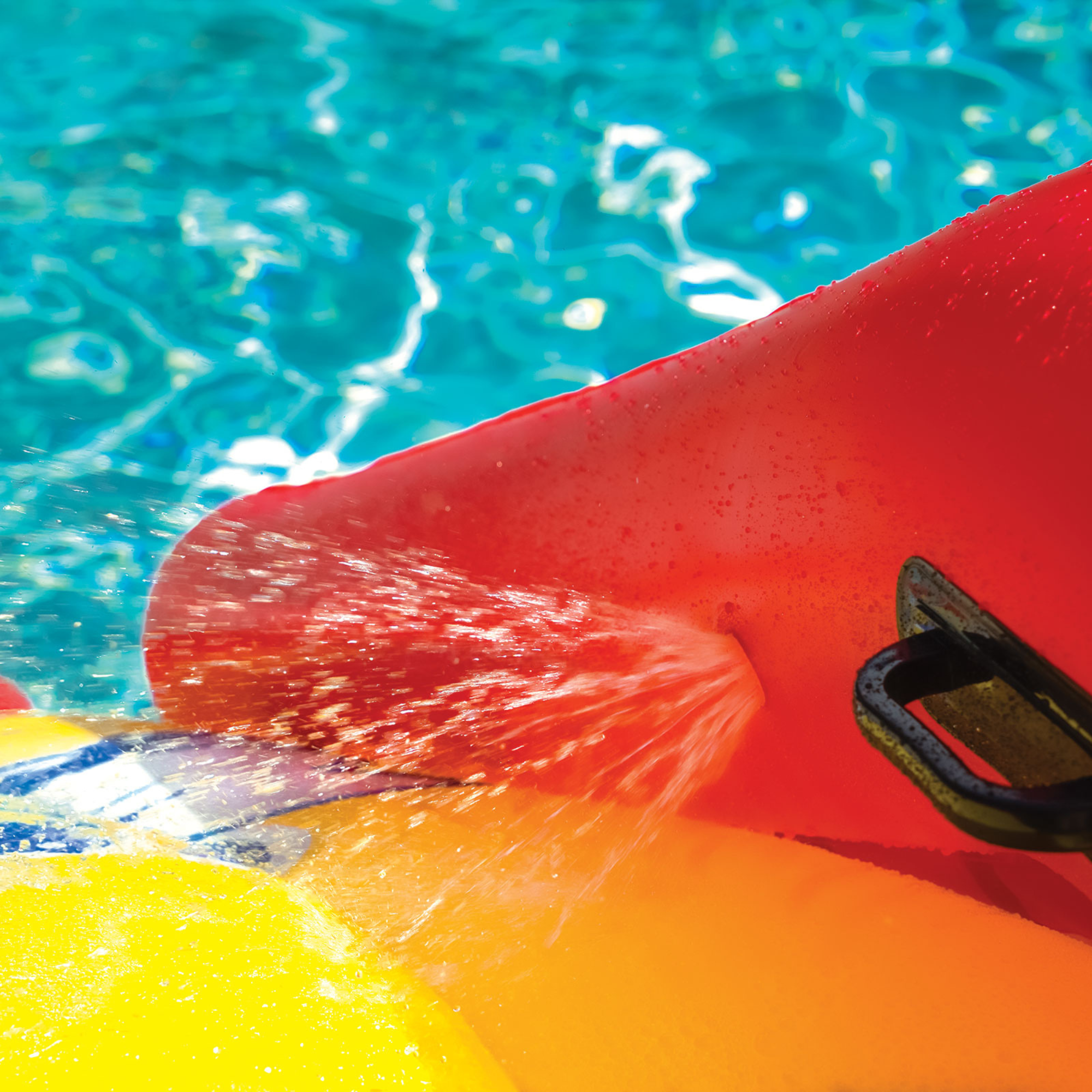 WOW Sports Slide N Smile Inflatable Pool Slide with Sprinklers for Kids and Adults by Jupiter Gear