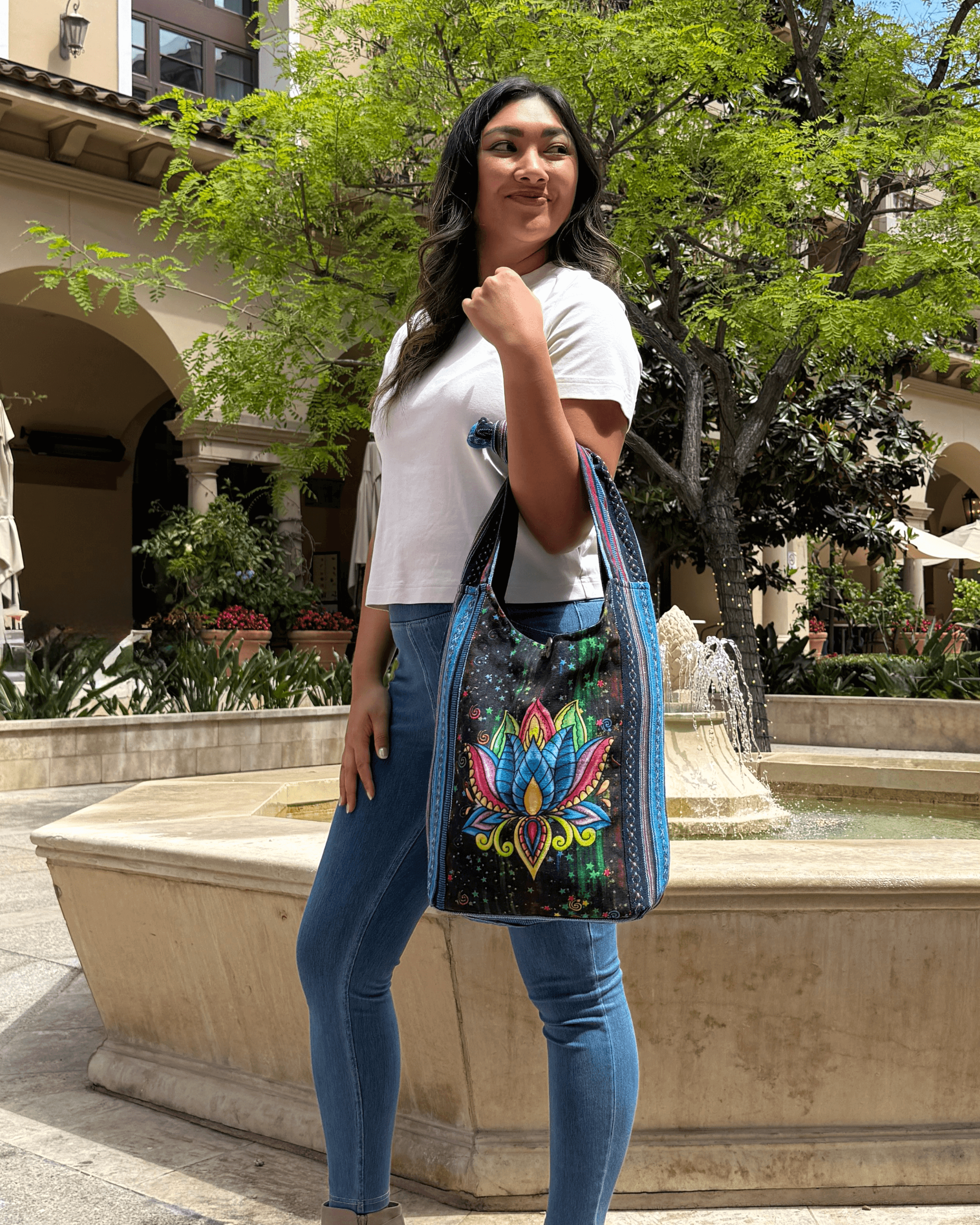 Kathmandu Collection Lotus Handmade Hobo Bag by Jupiter Gear