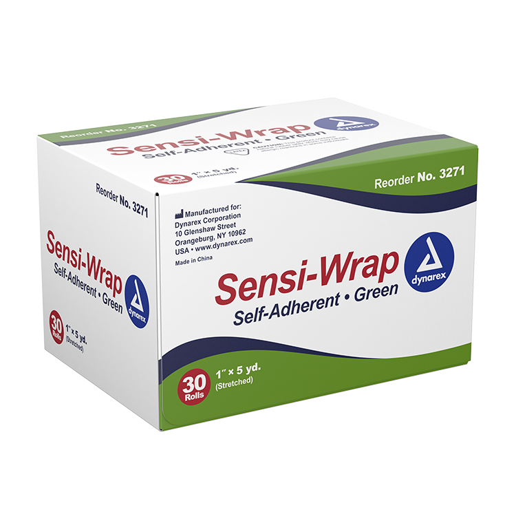 Dynarex Sensi Wrap, Self-Adherent, Green