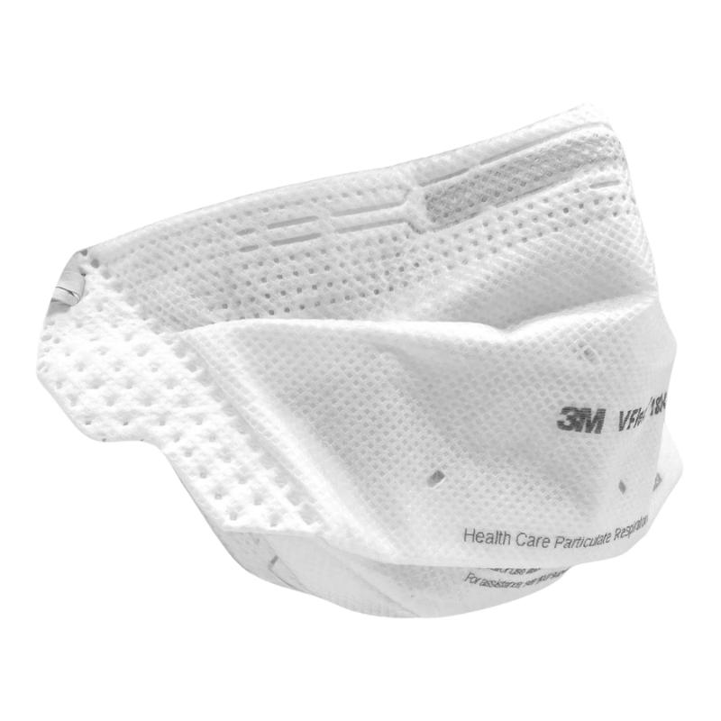 3M 400pcs VFlex 1804 Particulate Respirator N95 Face Mask, Regular Size, Individually wrapped & Flat Fold