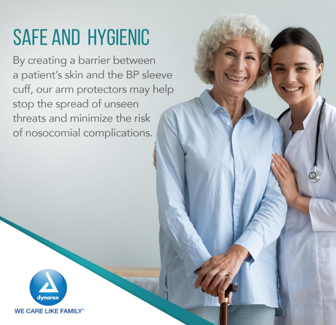 Dynarex BP Cuff Barrier Sleeve, Non-Woven 100ea/bx, 5bxs/case (500 Count)