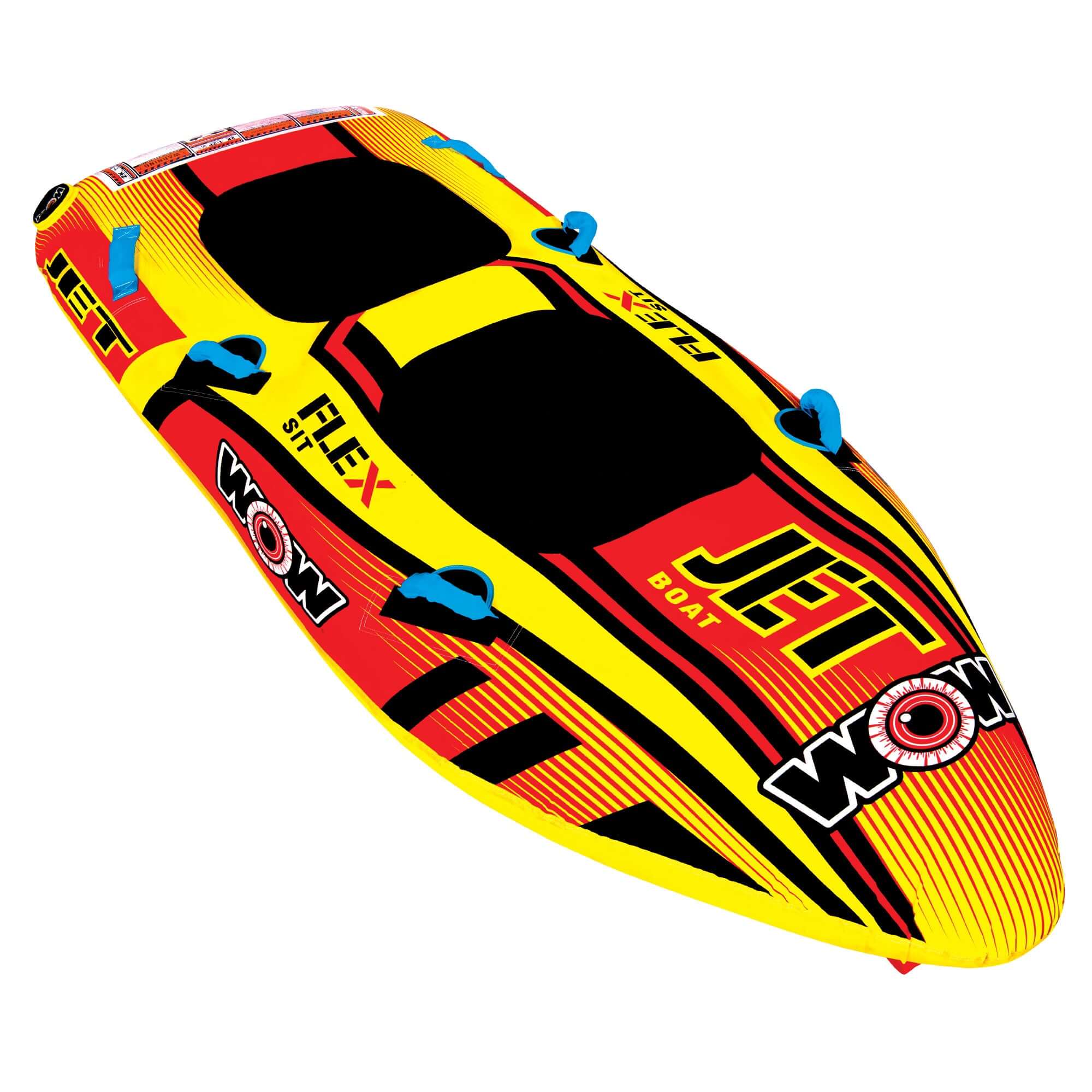 WOW Sports Jet Boat 2 Person Towable Water Tube For Pool and Lake (17-1020) by Jupiter Gear