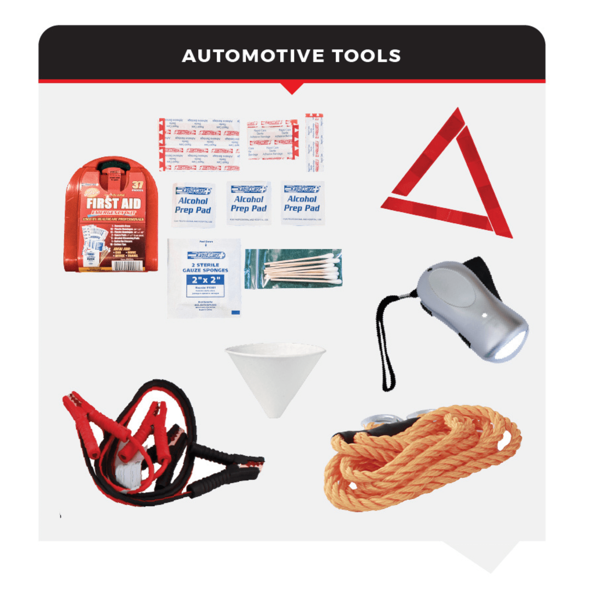 WSK Emergency Auto Kit – Roadside Essentials for Car & Truck Safety - Jupiter Gear