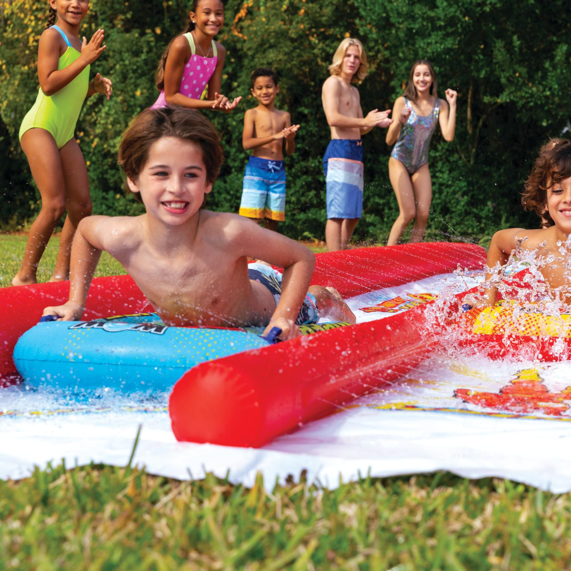 WOW Sports DC Comics Flash vs Superman Lawn Slide by Jupiter Gear