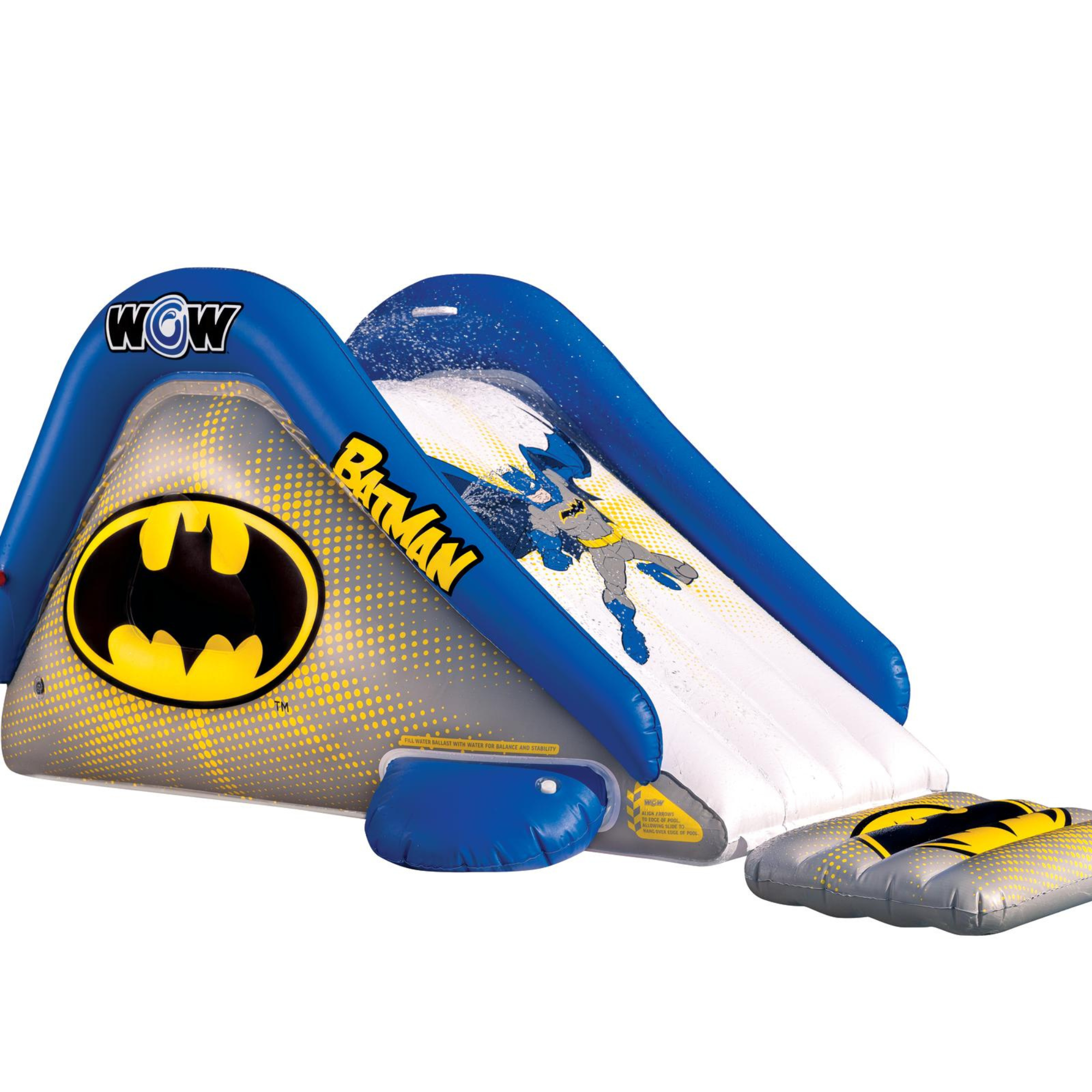 WOW Sports DC Comics Batman Large Inflatable Pool Slide by Jupiter Gear