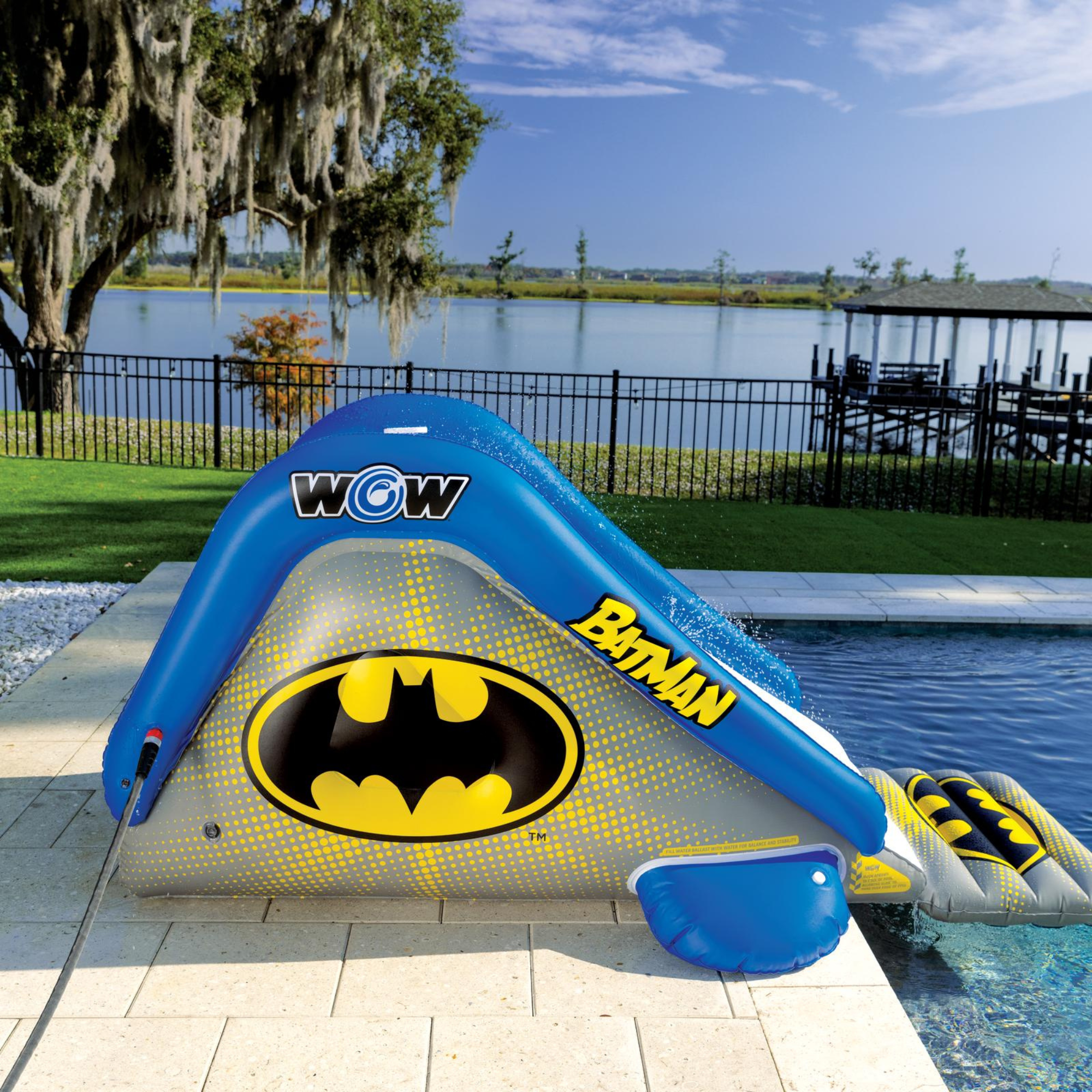 WOW Sports DC Comics Batman Large Inflatable Pool Slide by Jupiter Gear