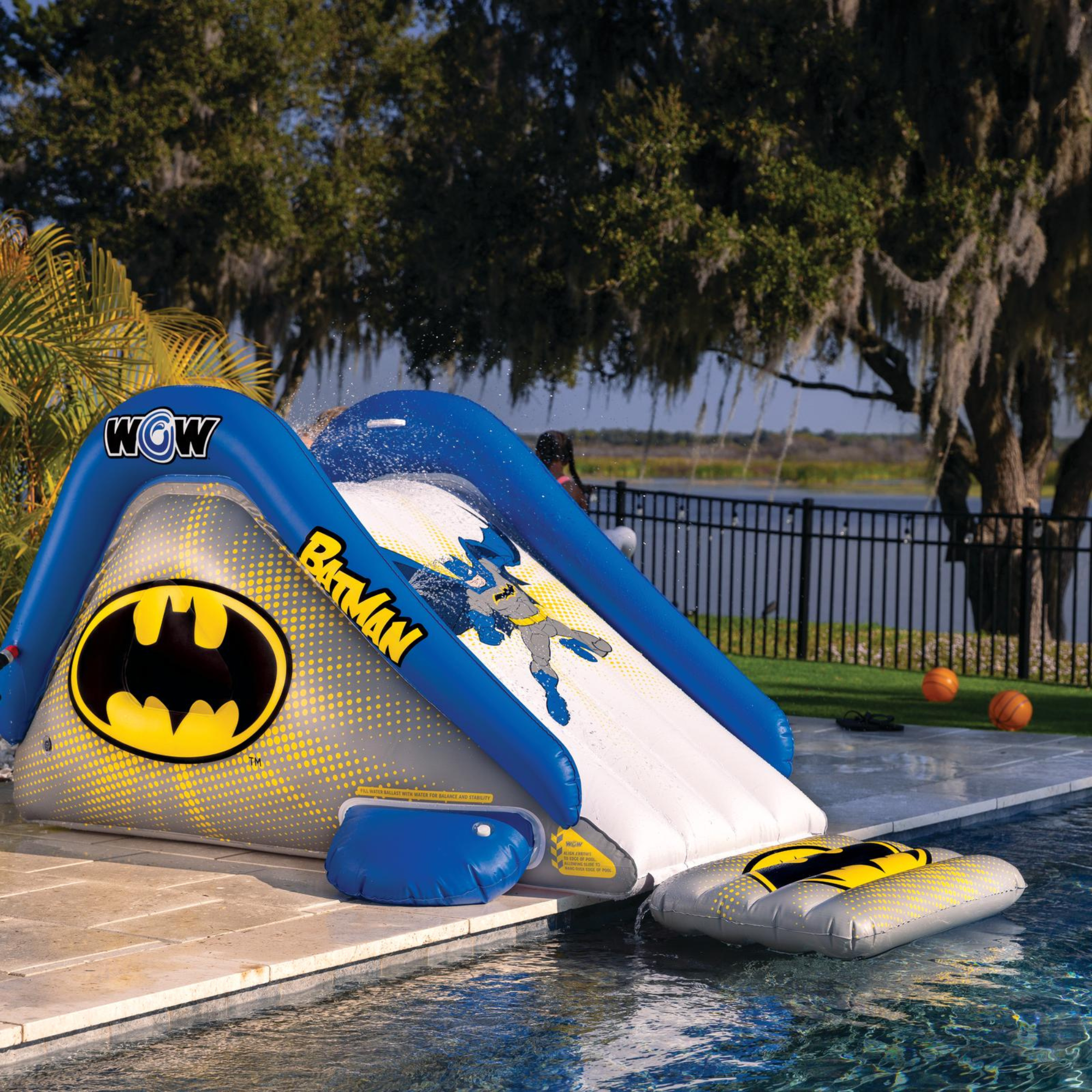 WOW Sports DC Comics Batman Large Inflatable Pool Slide by Jupiter Gear