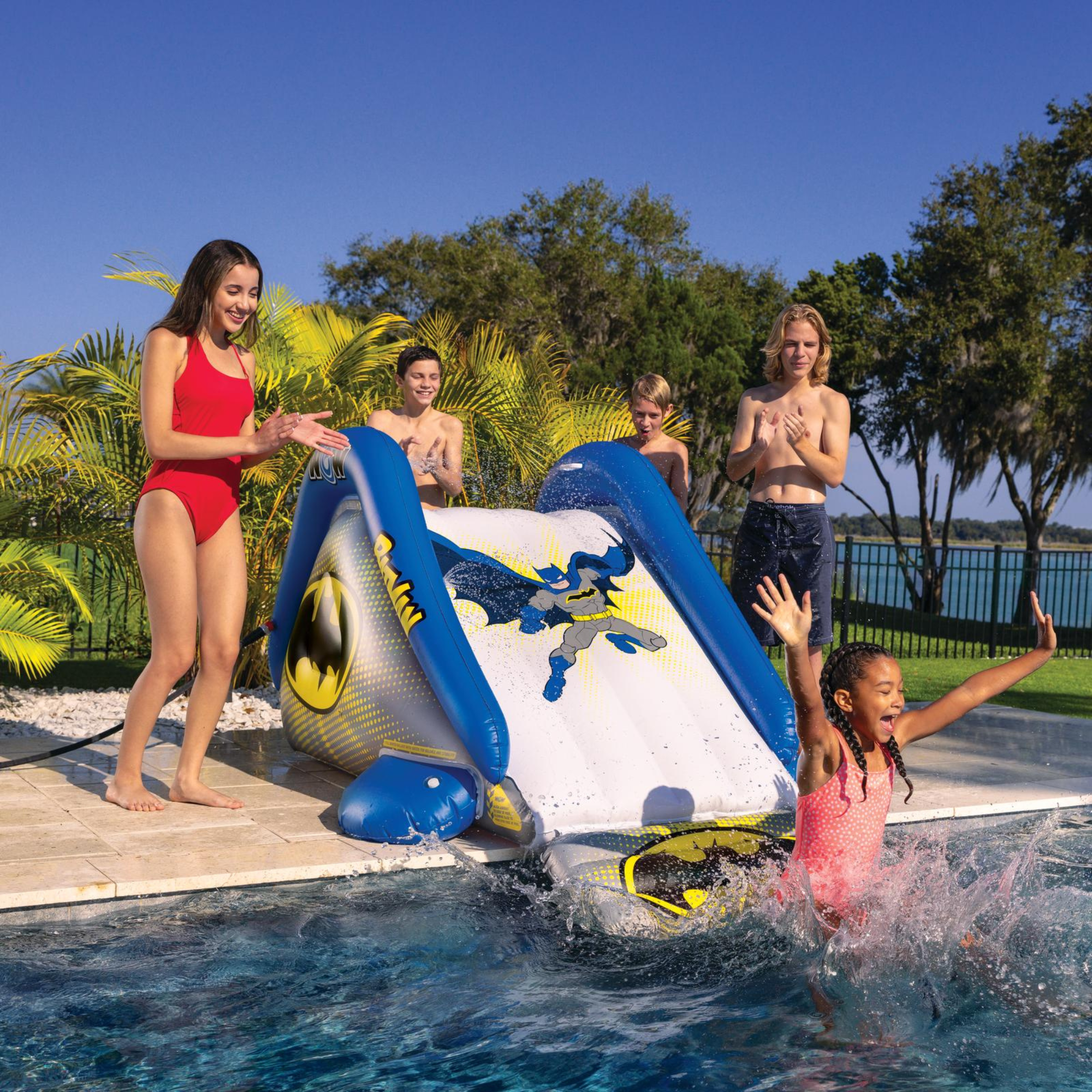 WOW Sports DC Comics Batman Large Inflatable Pool Slide by Jupiter Gear