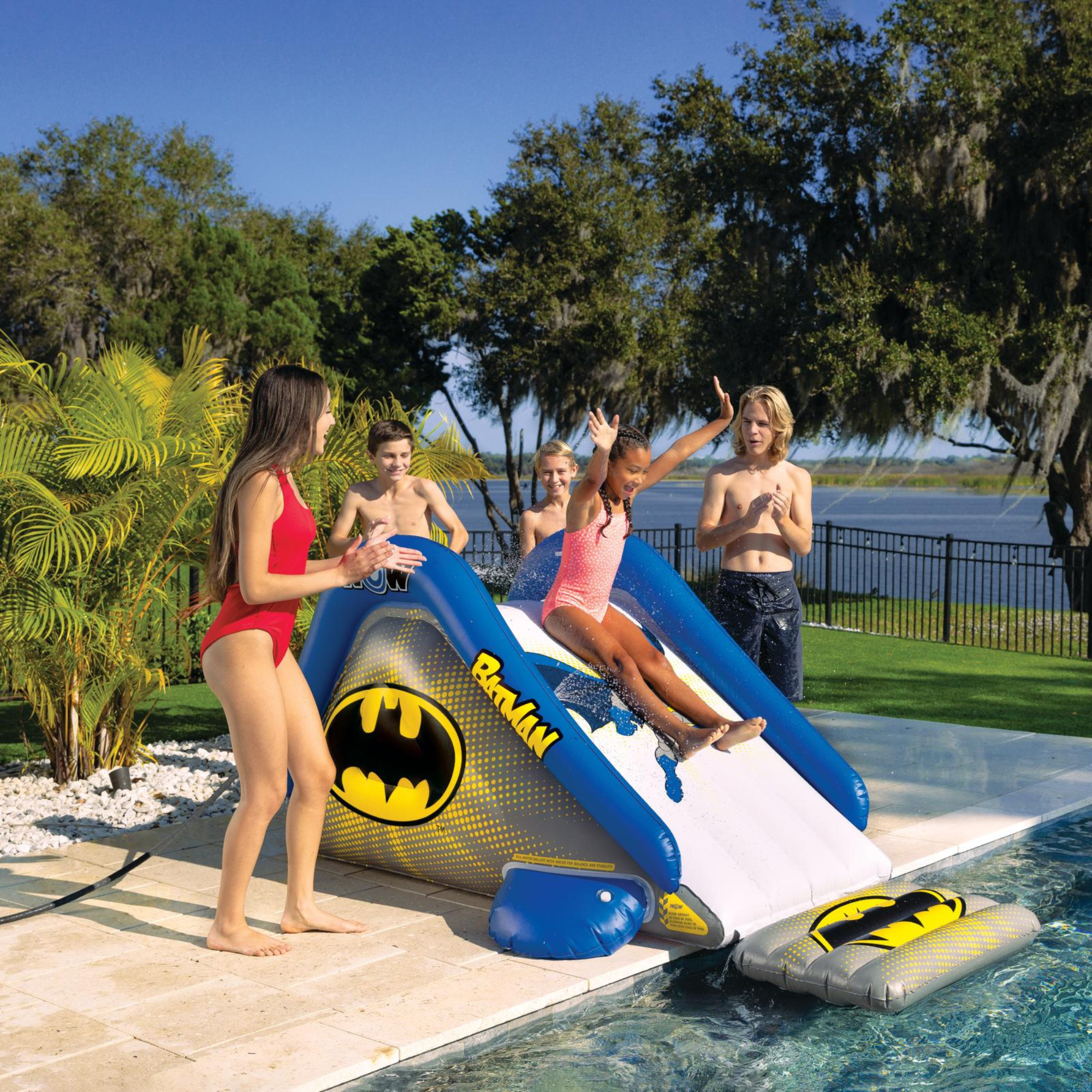 WOW Sports DC Comics Batman Large Inflatable Pool Slide by Jupiter Gear