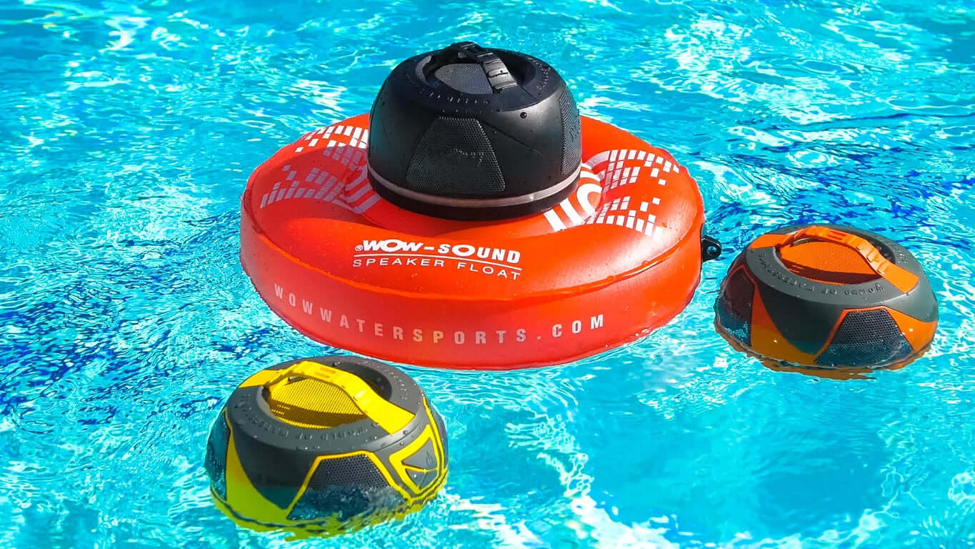 WOW Sports WOW-SOUND Floating Waterproof Stereo Bluetooth Speaker by Jupiter Gear