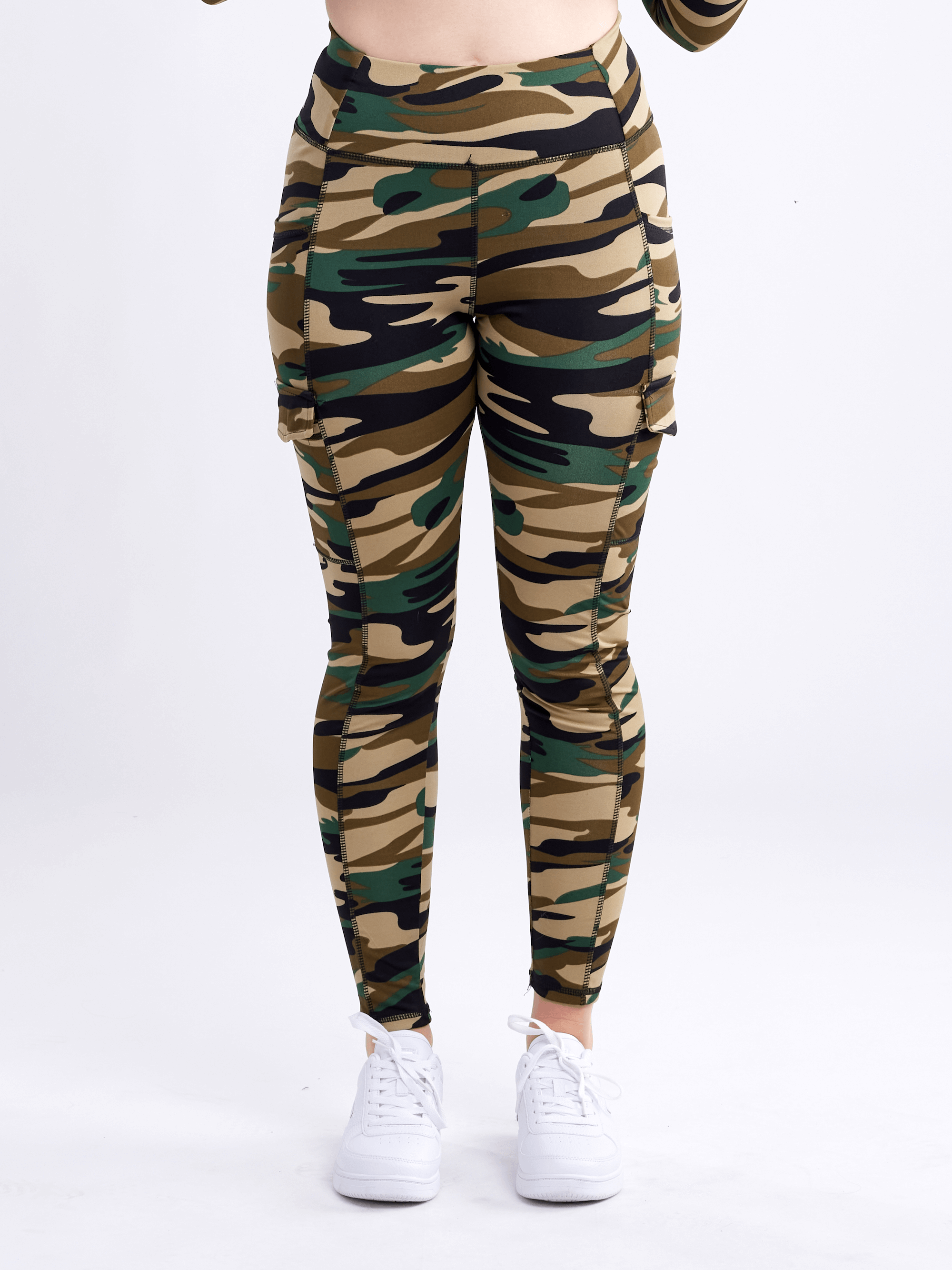 JupiterGear High-Waisted Leggings with Side Cargo Pockets by Jupiter Gear