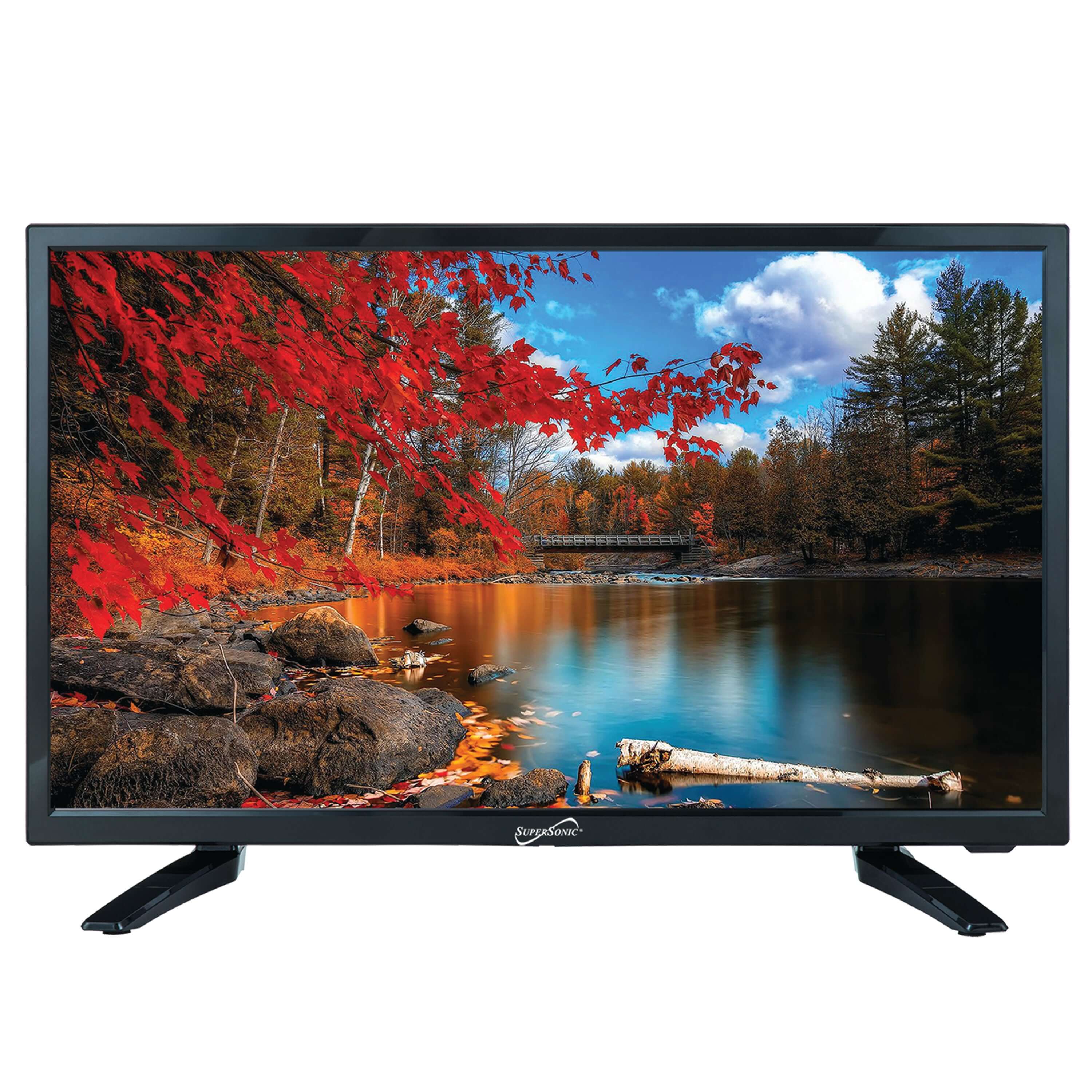 24" Supersonic 12 Volt AC/DC Widescreen LED HDTV with USB, SD Card Reader and HDMI by Jupiter Gear