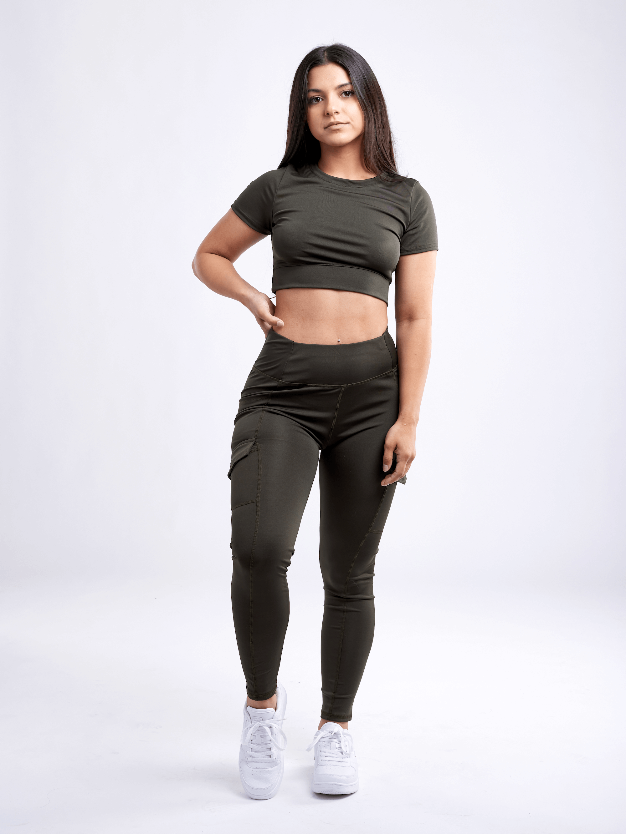 JupiterGear High-Waisted Leggings with Side Cargo Pockets by Jupiter Gear