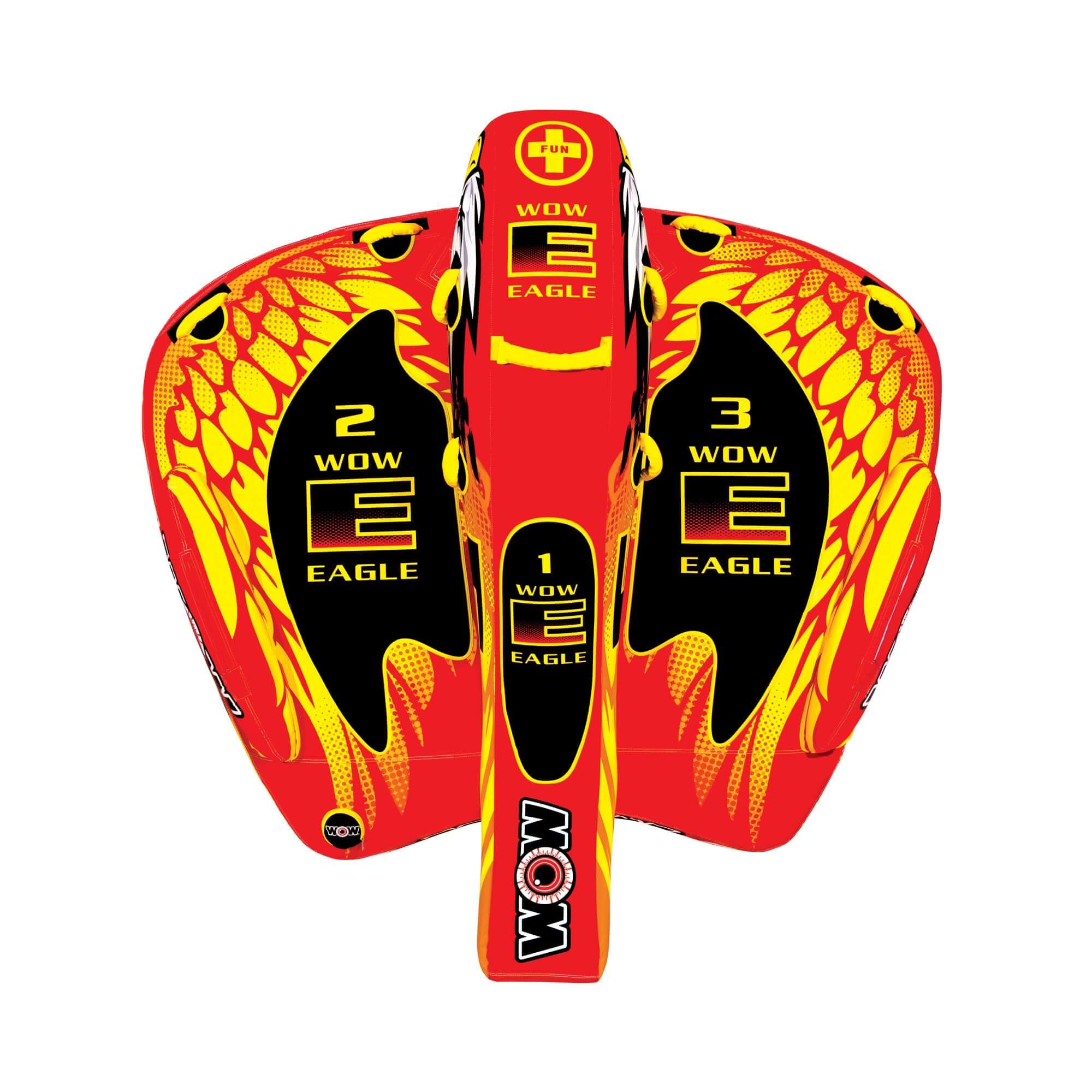 WOW Sports Wow Eagle 1-3 Person Hybrid Towable Water Tube For Pool and Lake by Jupiter Gear