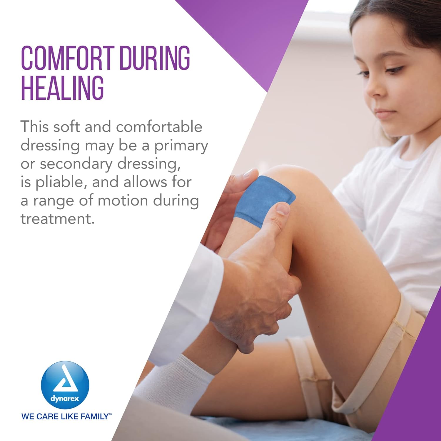 Dynarex DynaSorb - Super Absorbent Dressing, Self-Adhering, 10ea/bx, 12bxs/cs (120 Count)