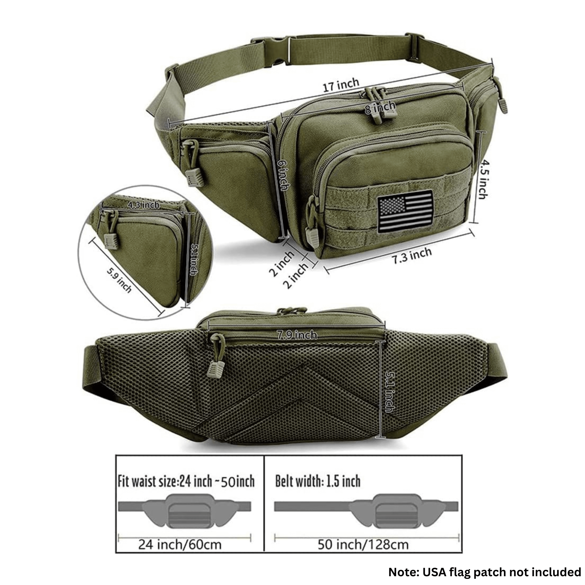 Tactical Waist Bag & MOLLE EDC Pouch For Outdoor Activities by Jupiter Gear