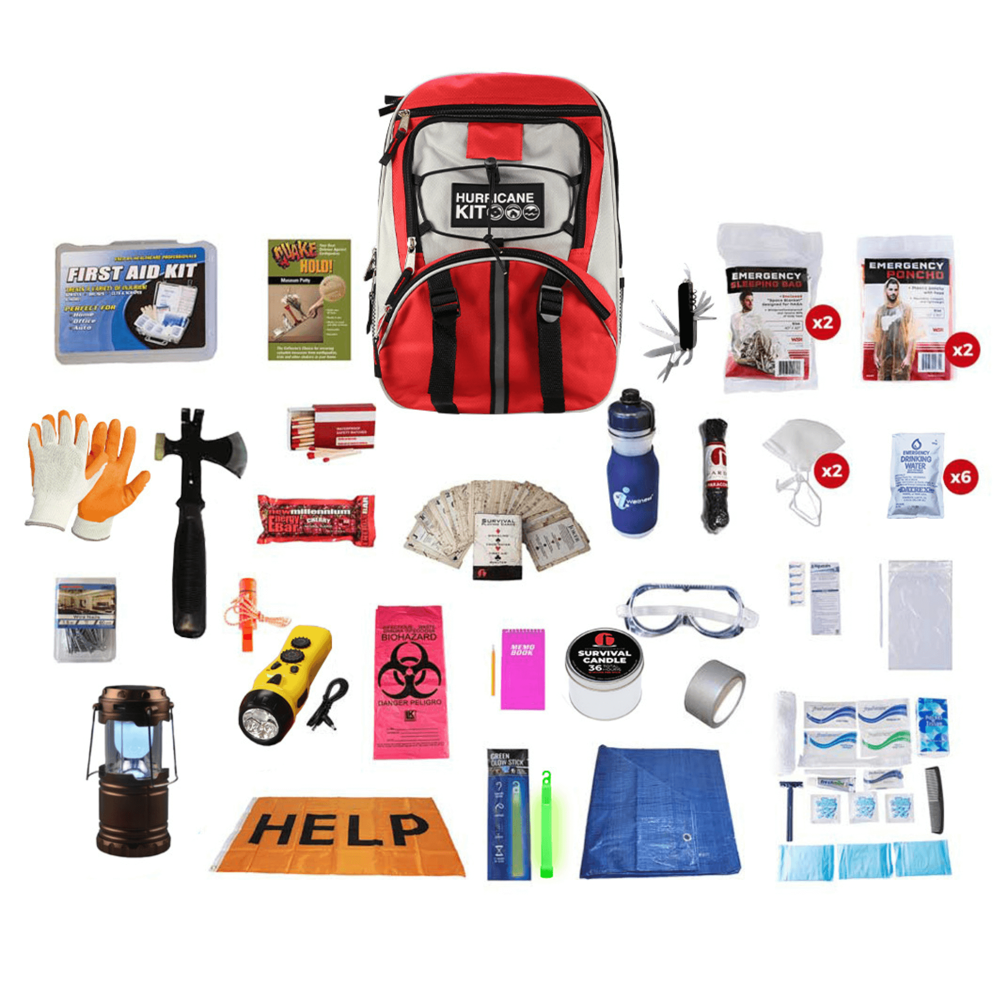 WSK 72-Hour Hurricane Emergency Survival Kit with Backpack - Jupiter Gear