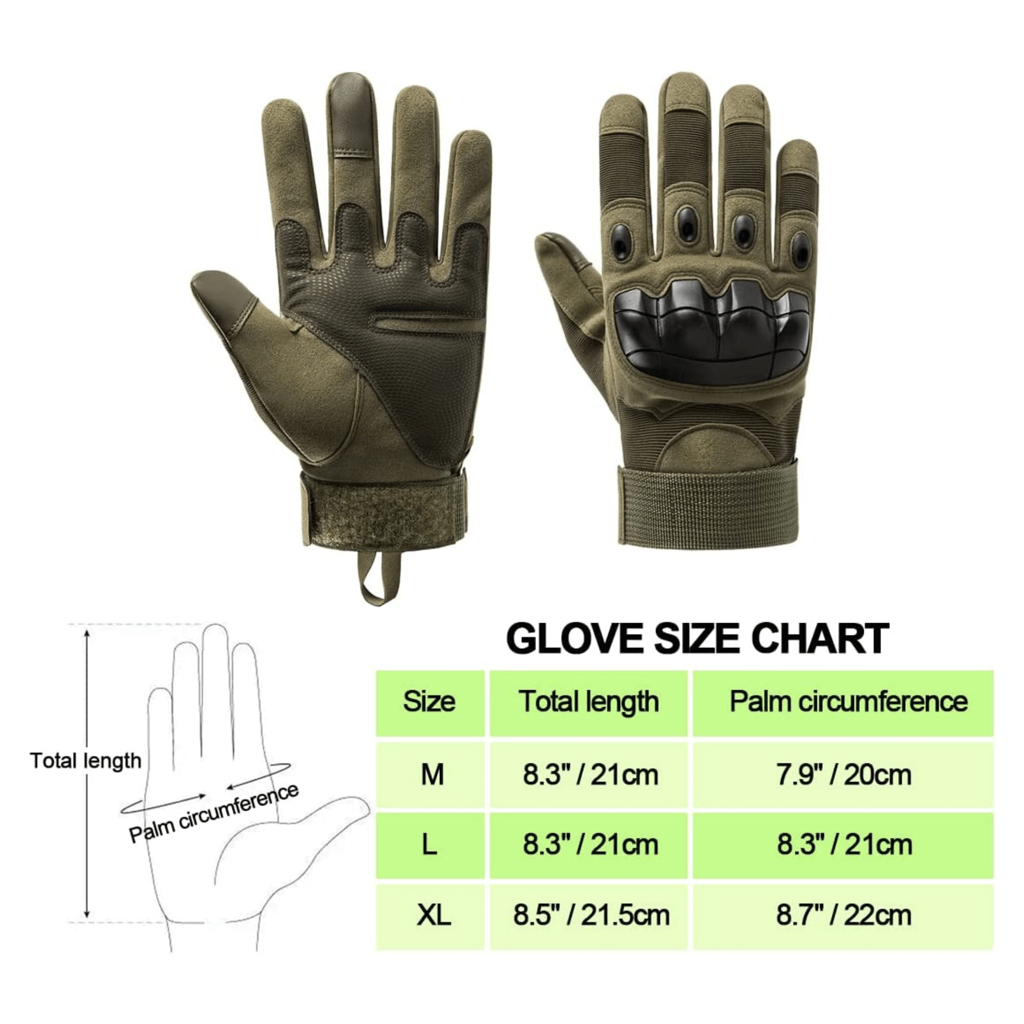 Tactical Military Airsoft Gloves for Outdoor Sports, Paintball, and Motorcycling with Touchscreen Fingertip Capability by Jupiter Gear