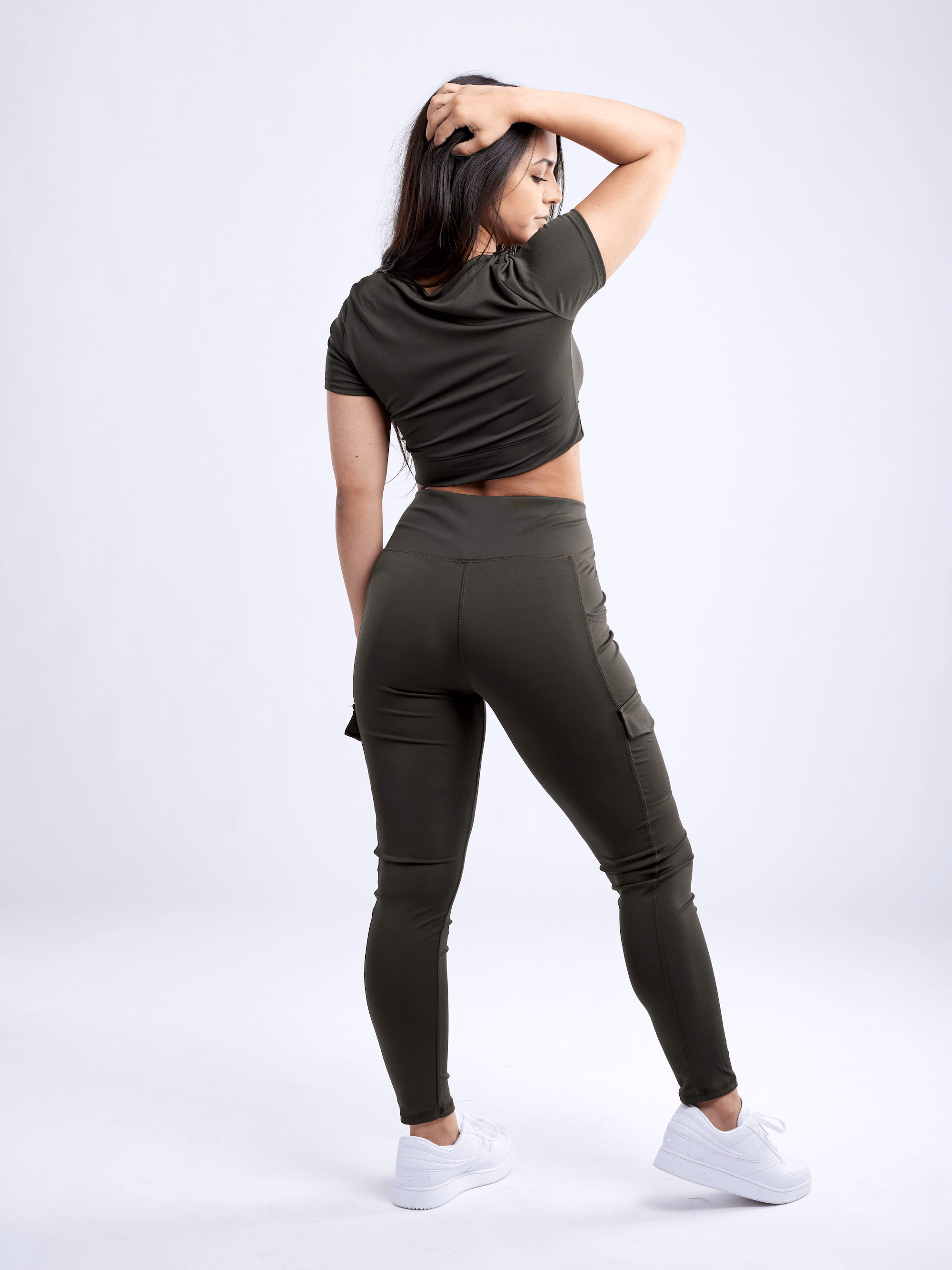 JupiterGear High-Waisted Leggings with Side Cargo Pockets by Jupiter Gear