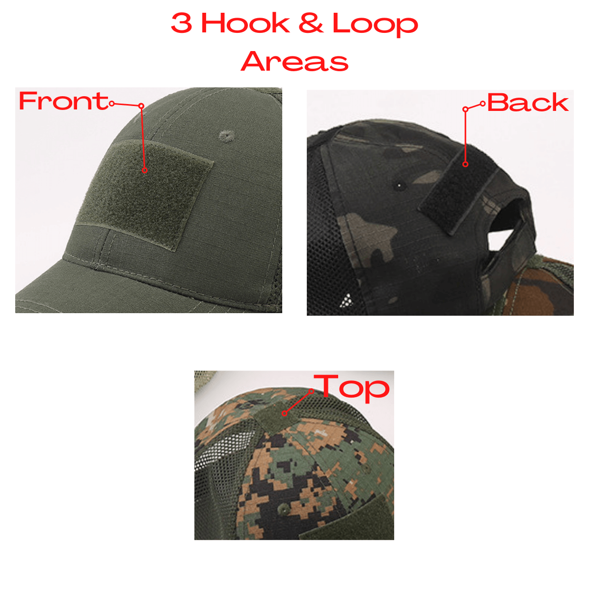 Tactical-Style Patch Hat with Adjustable Strap by Jupiter Gear