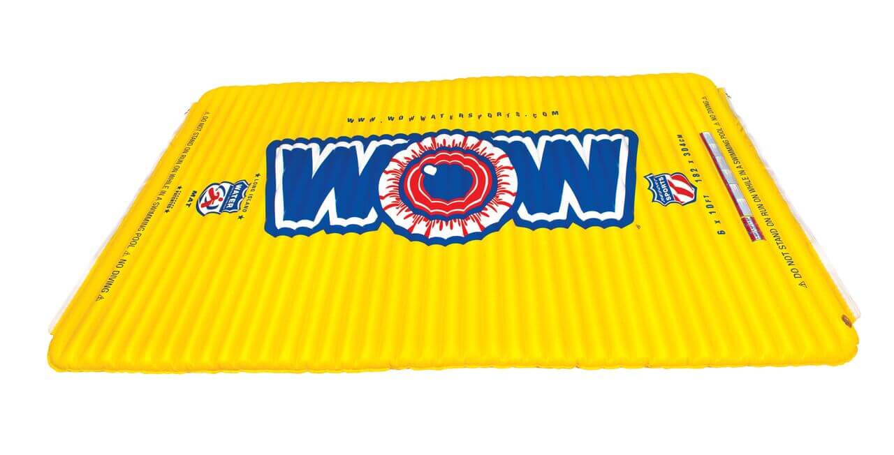 WOW Sports Floating Pool and Lake Water Walkway and Lounge - Yellow (12-2050) by Jupiter Gear