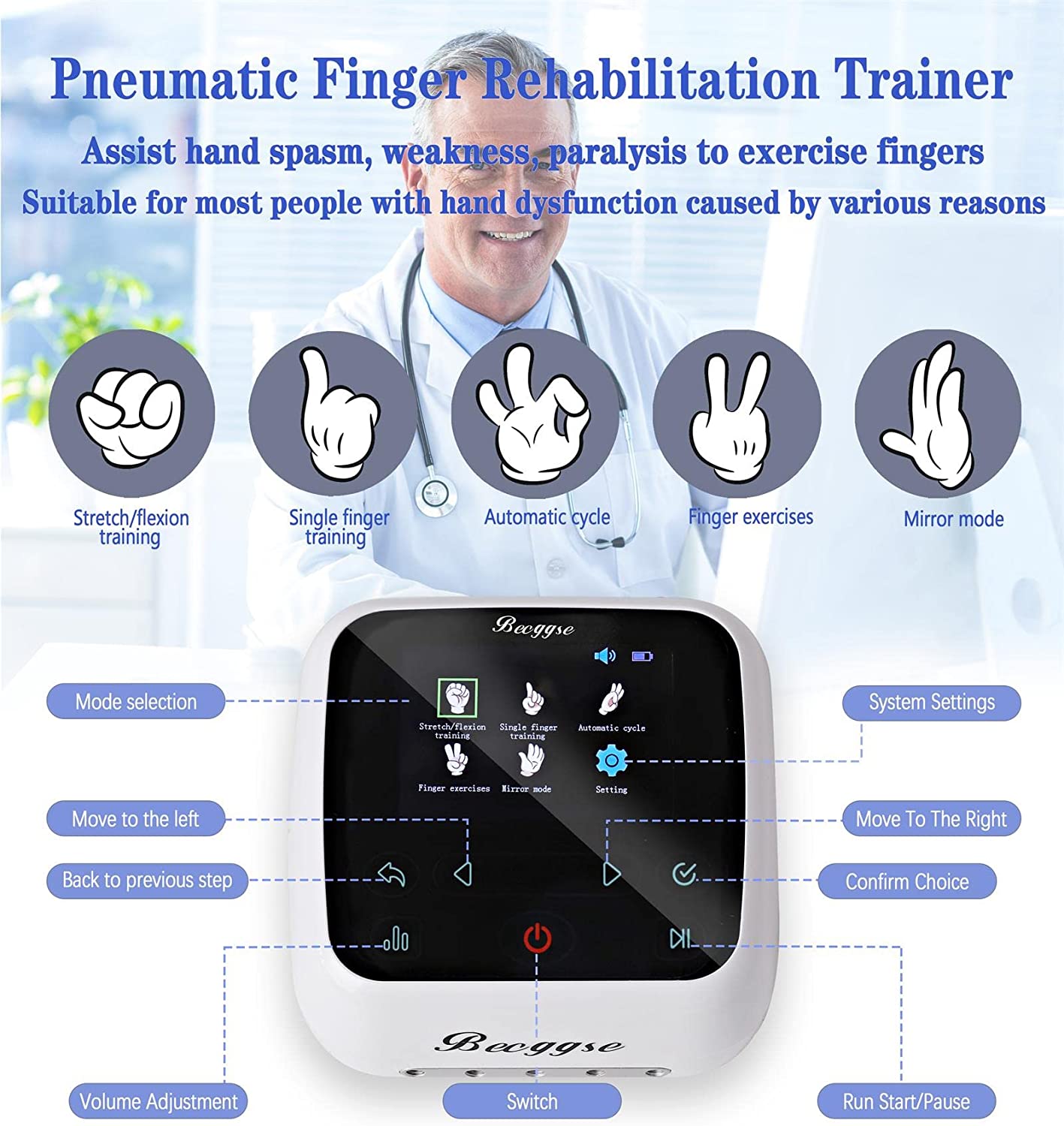 Robotic Rehabilitation Exoskeleton Glove for Stroke and TBI by Inclusive Inc