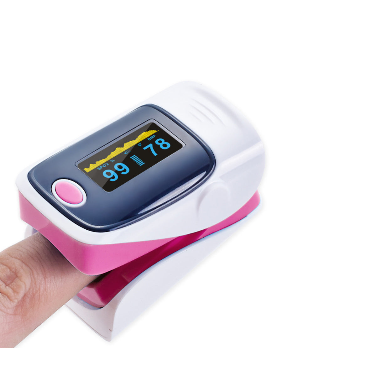 Fingertip Pulse Oximeter And Blood Oxygen Saturation Monitor With LED Display Vista Shops