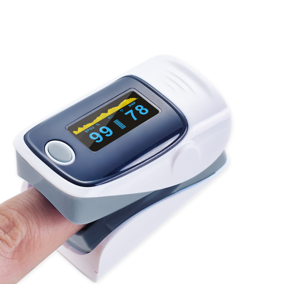 Fingertip Pulse Oximeter And Blood Oxygen Saturation Monitor With LED Display Vista Shops