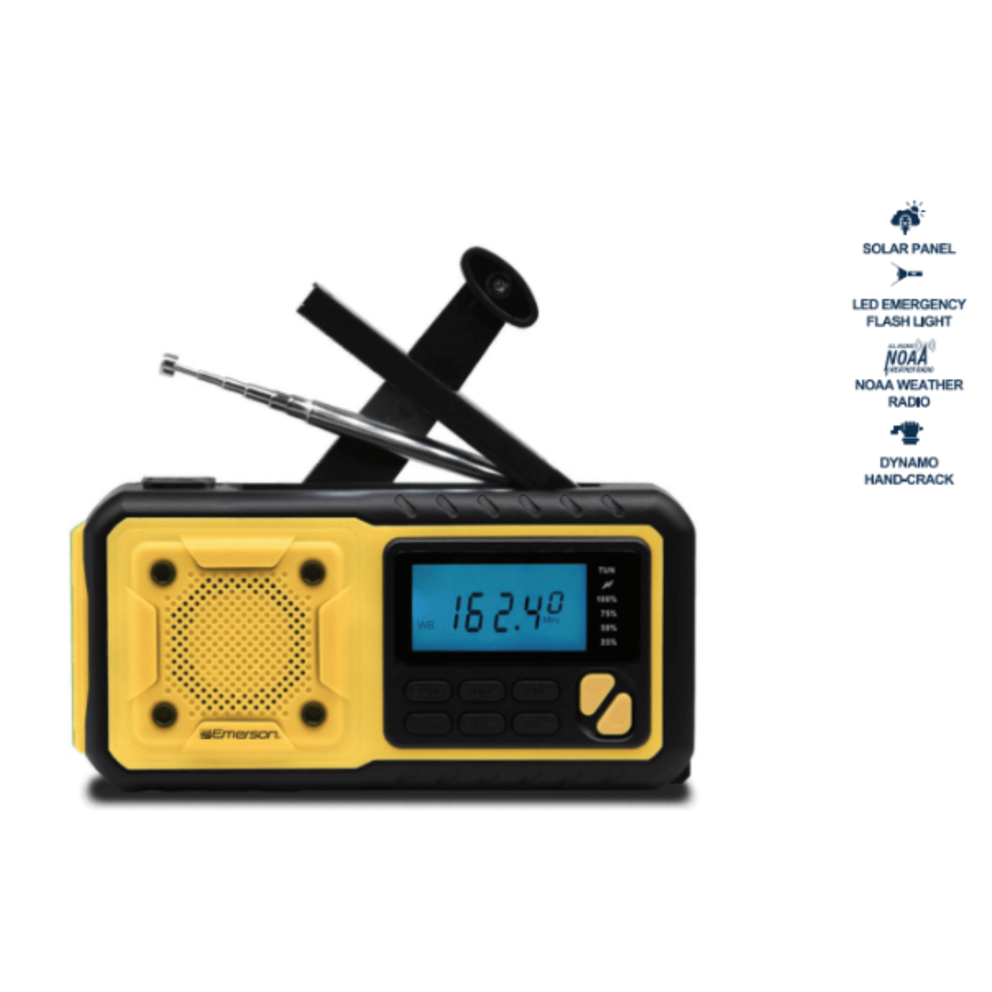 Emerson Emergency AM / FM Radio with Weather Band / Flashlight / Power Bank by Jupiter Gear