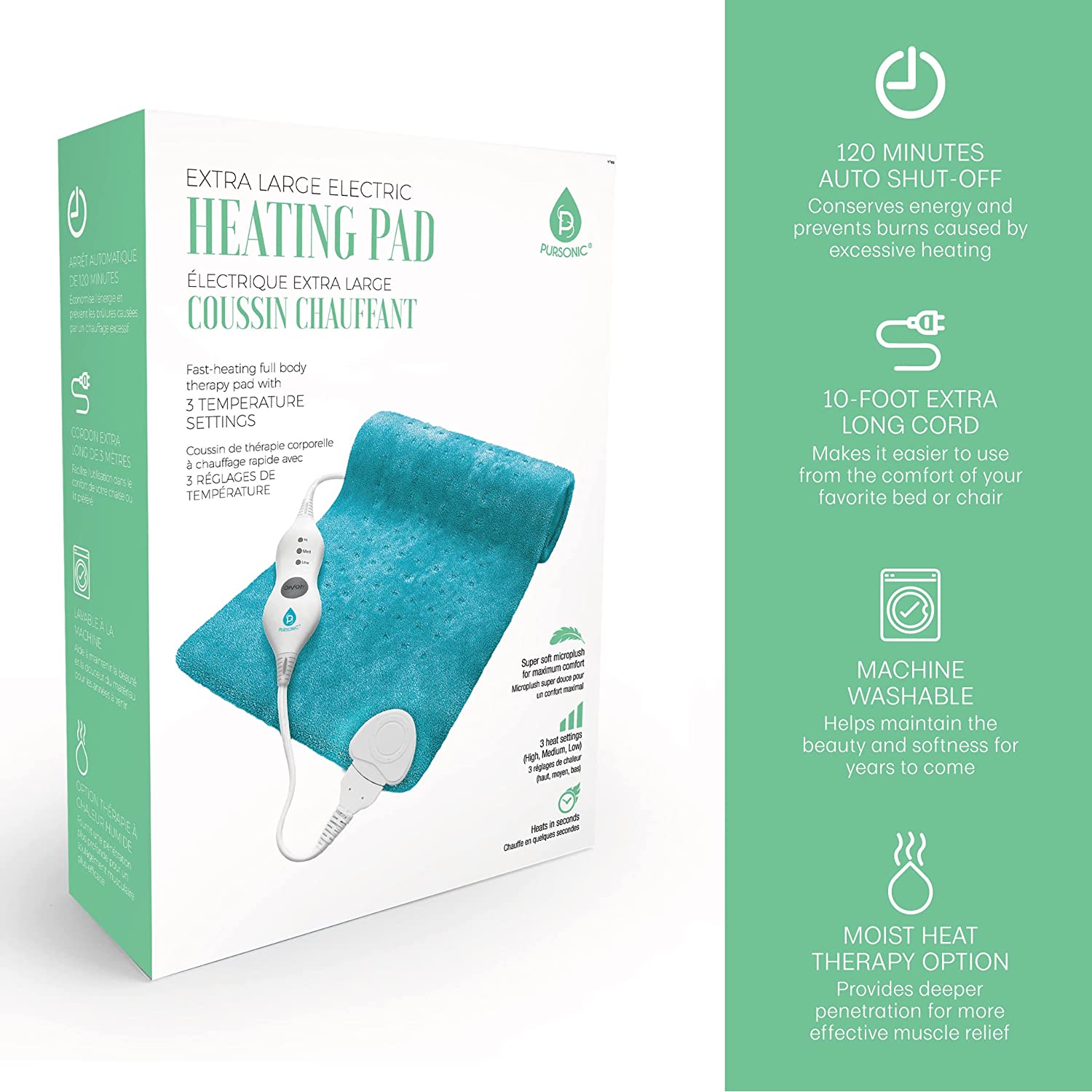 Electric Heating Pad by Pursonic