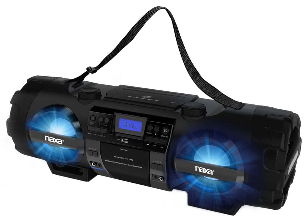 Naxa MP3/CD Bass Reflex Boombox and PA System with Bluetooth by Jupiter Gear