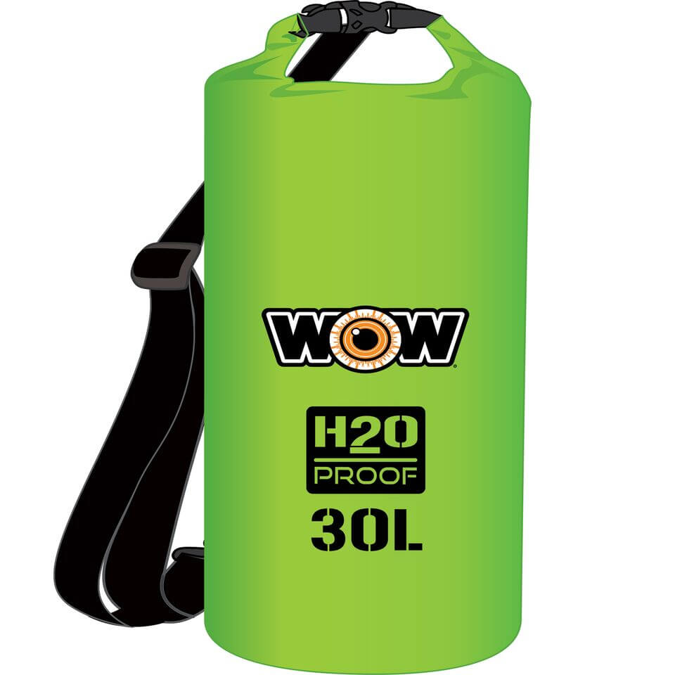 WOW Sports H2O Proof 30L Drybag Green (18-5090G) by Jupiter Gear