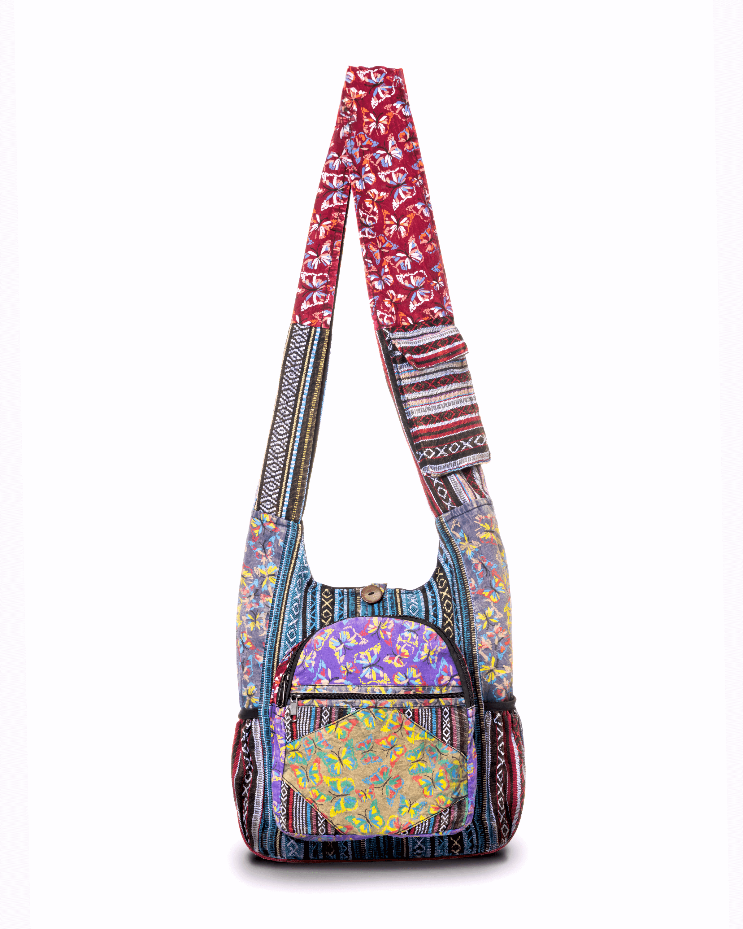 Kathmandu Collection Butterfly Design Hobo Bag by Jupiter Gear