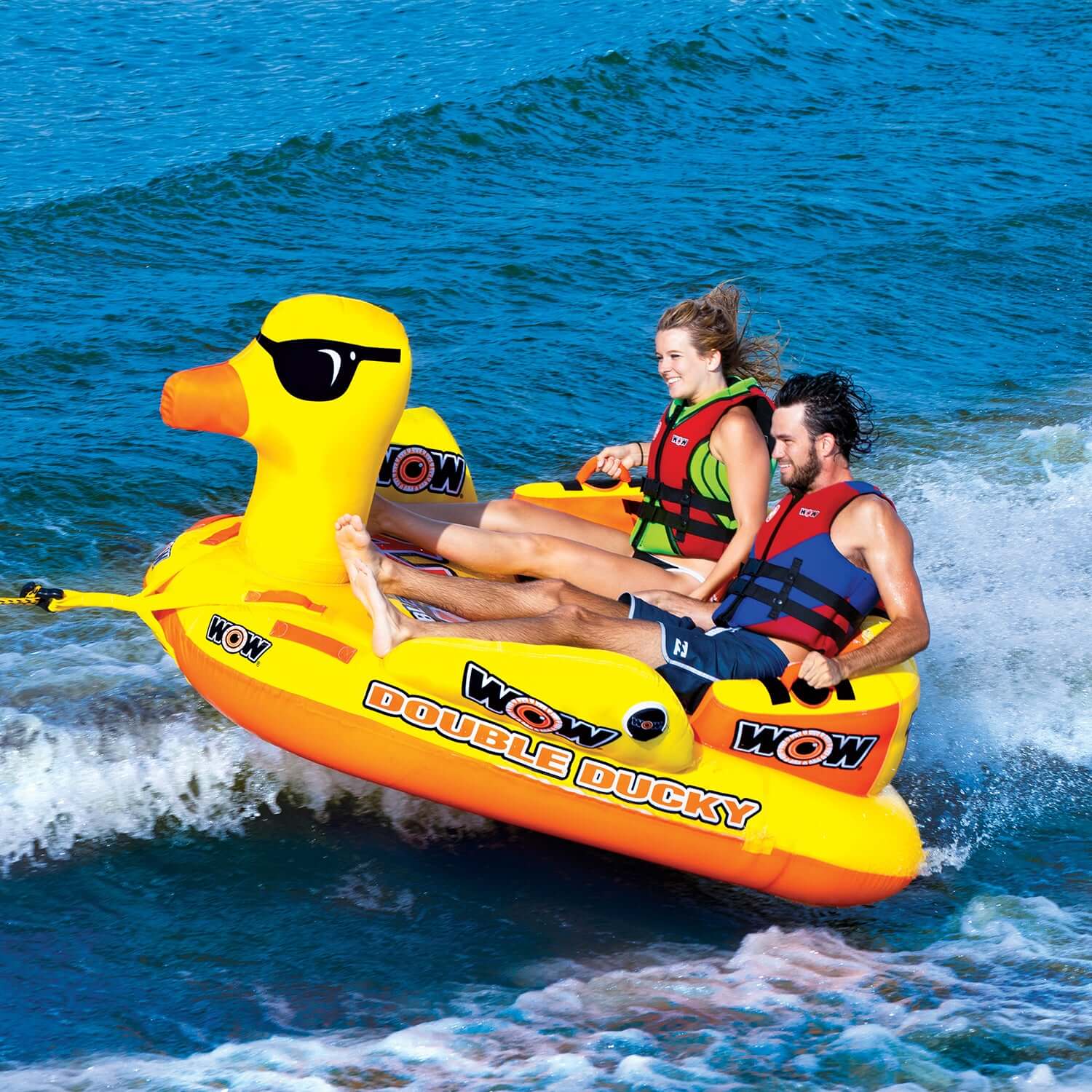 WOW Sports Double Ducky 2P Towable (19-1050) by Jupiter Gear