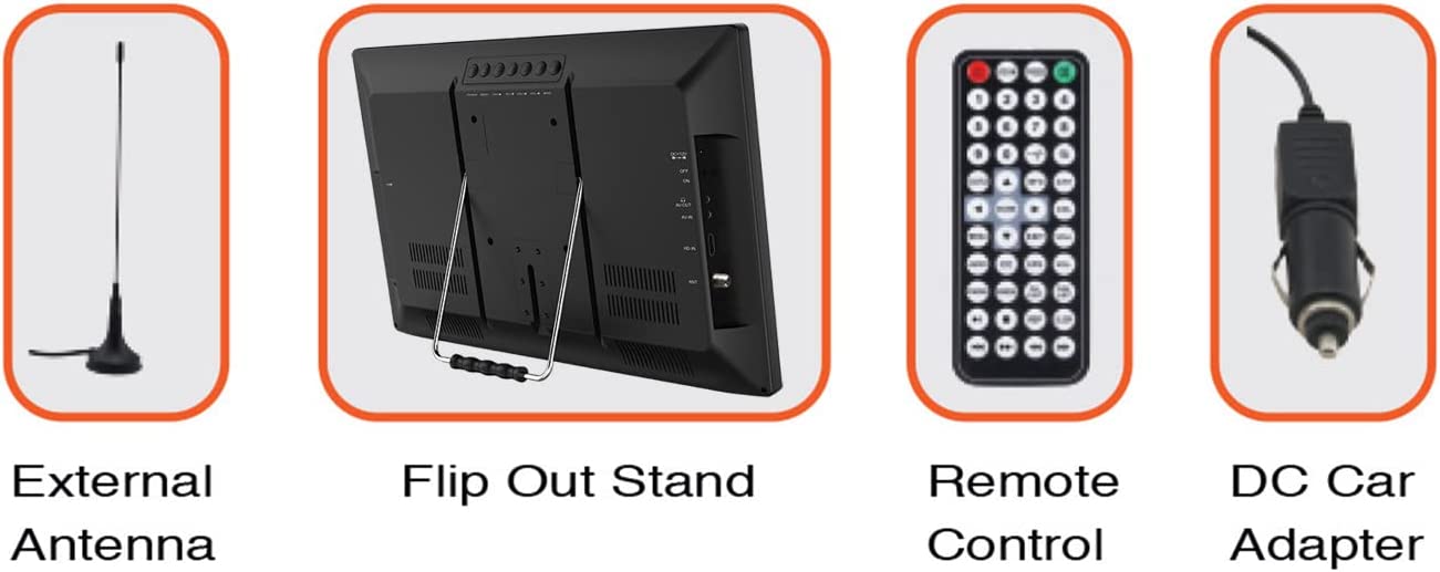 Naxa Portable 13.3" 12 Volt ACDC TV and Digital Multimedia Player by Jupiter Gear