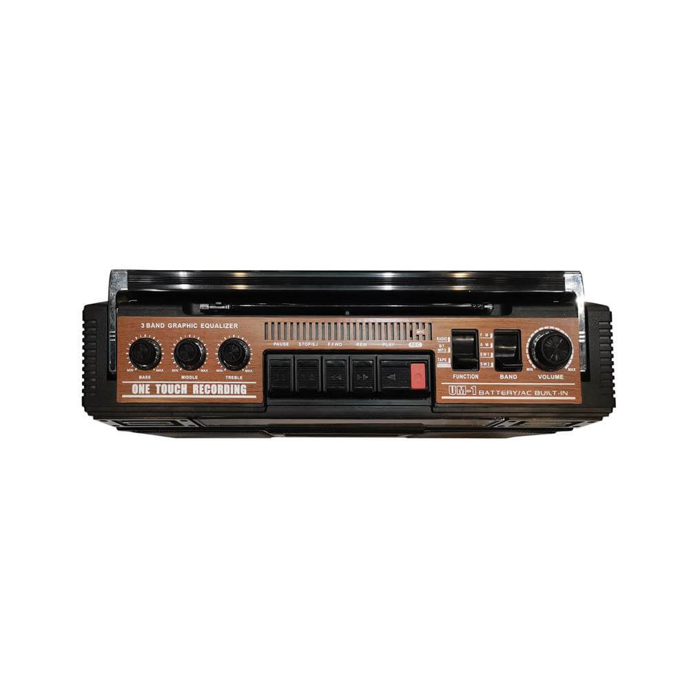 Supersonic 4 Band Bluetooth Radio & Cassette Player + Cassette To Mp3 Converter by Jupiter Gear