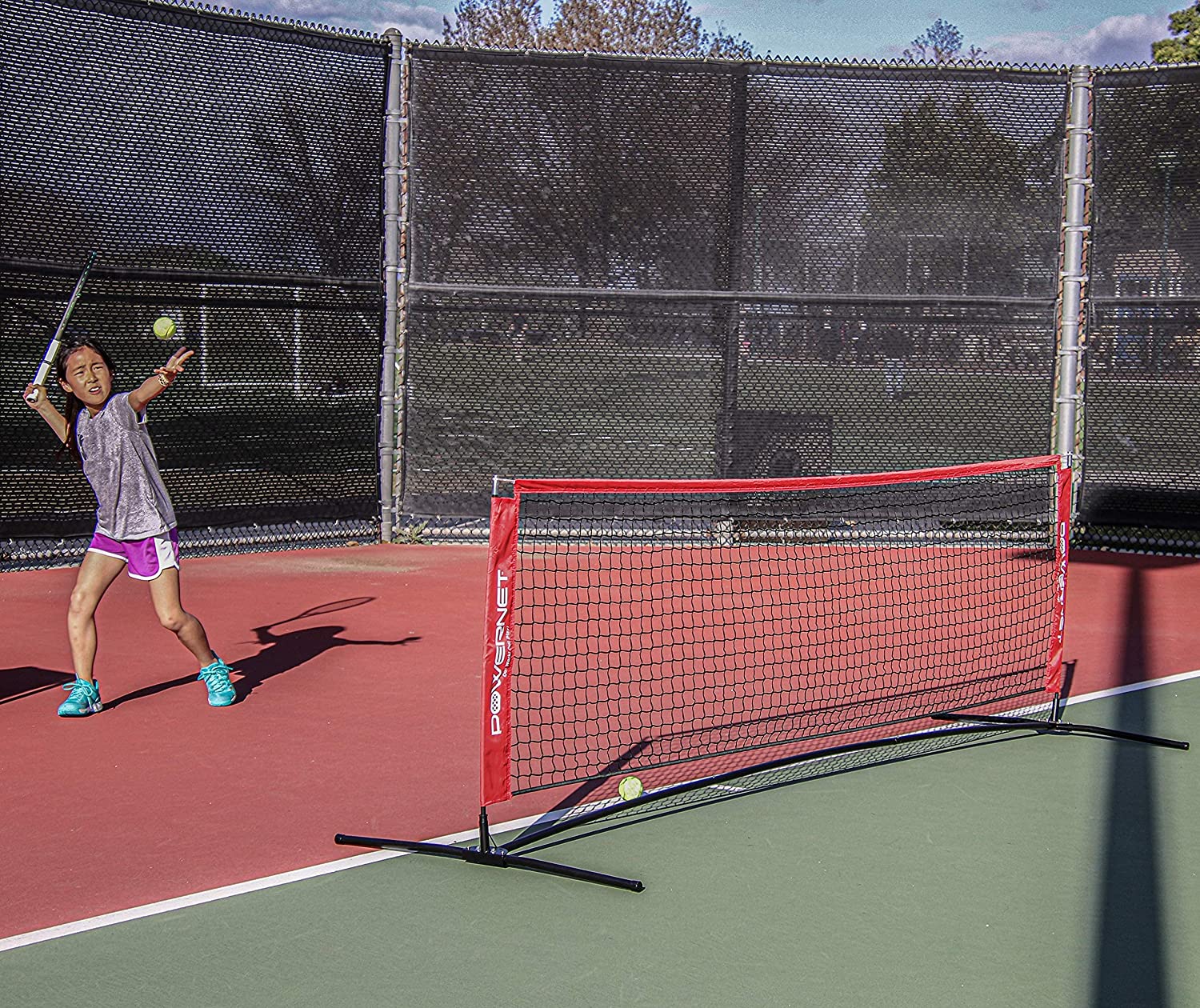 PowerNet Portable 10x3 Ft Net for Tennis Badminton Volleyball Pickellball (1050) by Jupiter Gear