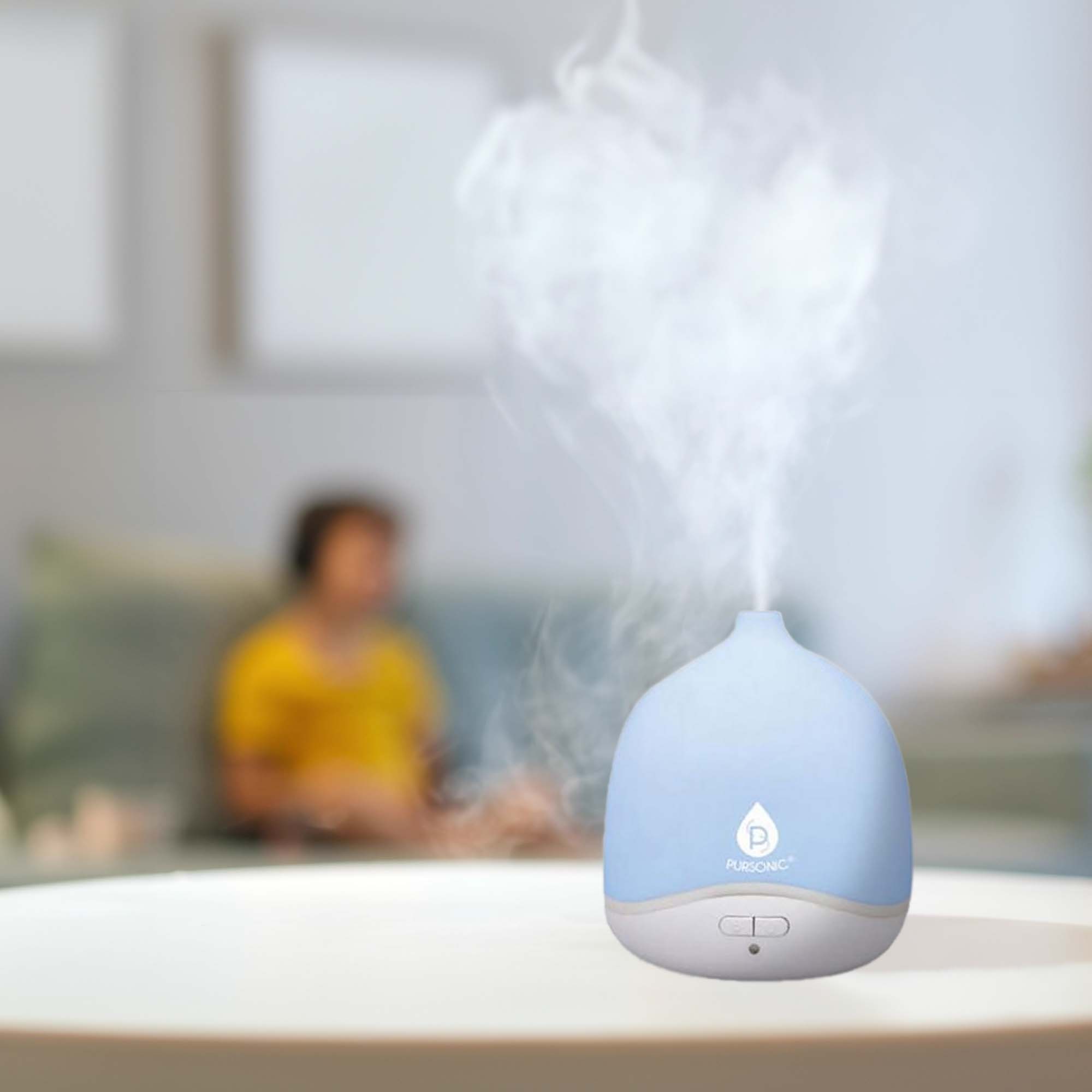 USB & Battery Operated Waterless Aroma Diffuser + Aromatherapy Essential Oils by Pursonic